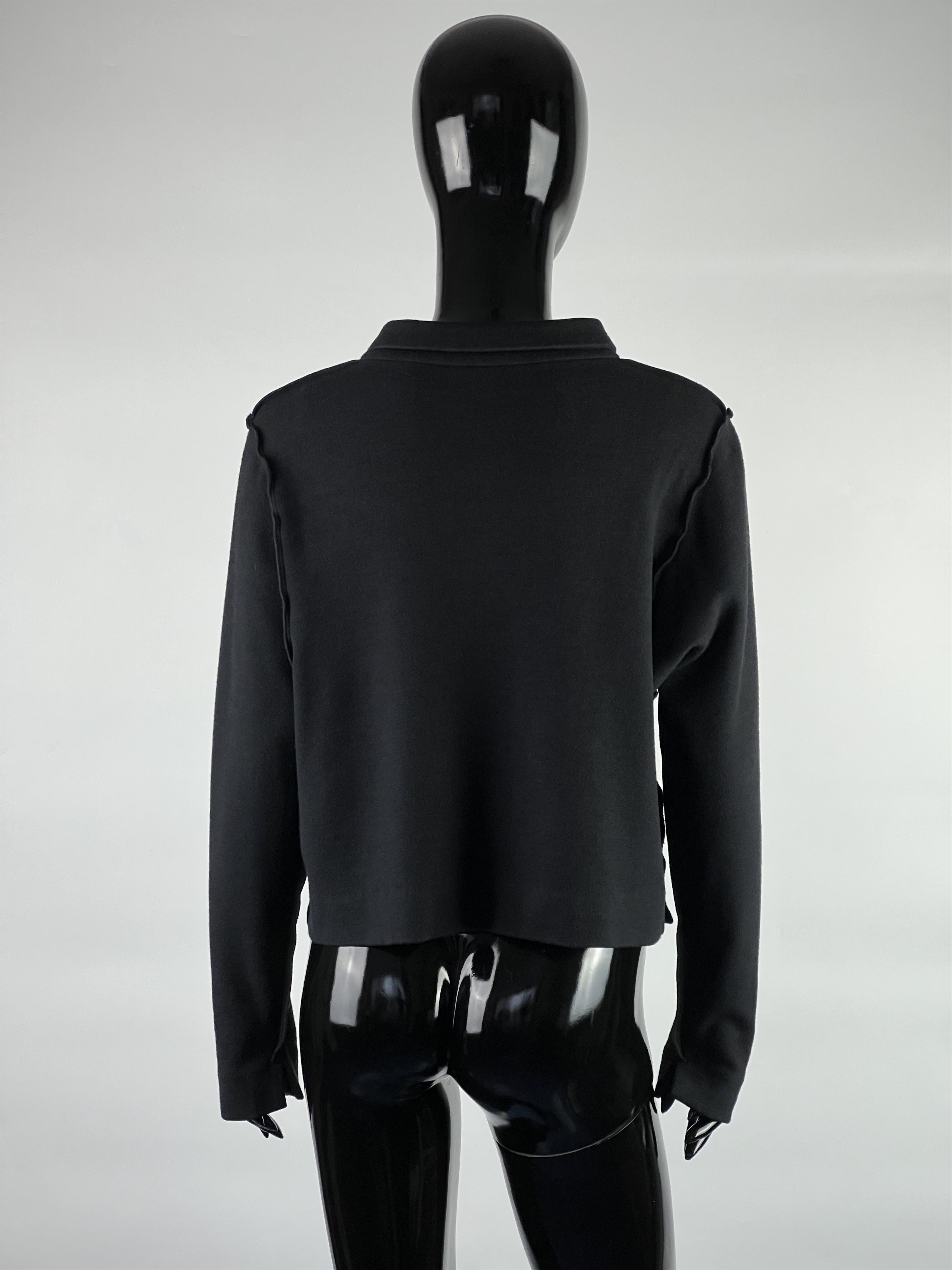 Designer × OSKA Ischiko Oska Black Wool Button Jacket Size IT46 US10 Size L / US 10 / IT 46 - 3 Thumbnail