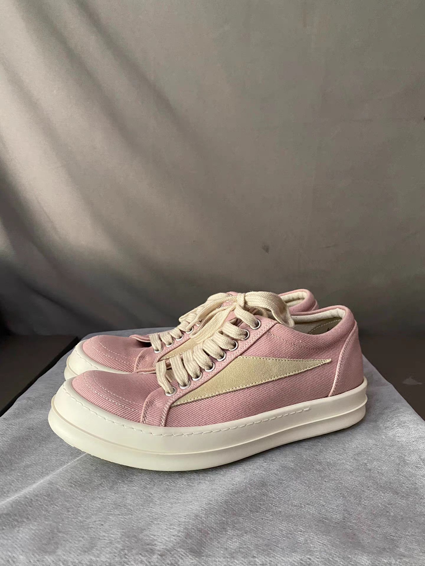 Rick Owens Rick Owens DRKSHDW Pink Geobasket Size US 7 / IT 37 - 1 Thumbnail