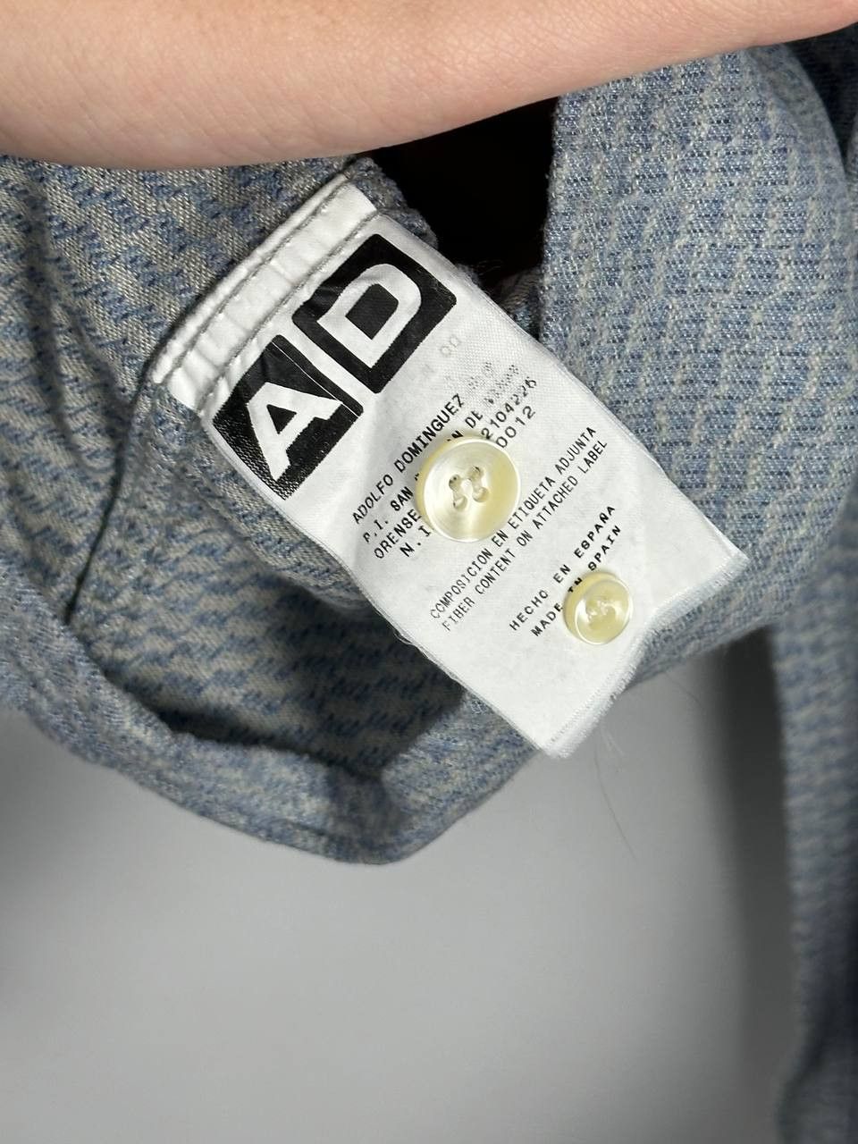 Adolfo Dominguez Adolfo Dominguez Luxury Long Sleeve Flannel Shirt Size US L / EU 52-54 / 3 - 7 Thumbnail
