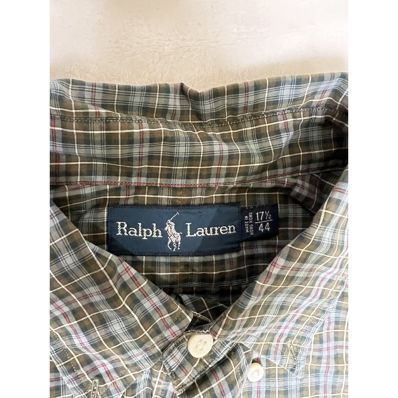 Polo Ralph Lauren Polo Ralph Lauren Long Sleeve Button Up Shirt Size XL 17 1/2 Size US XL / EU 56 / 4 - 2 Thumbnail