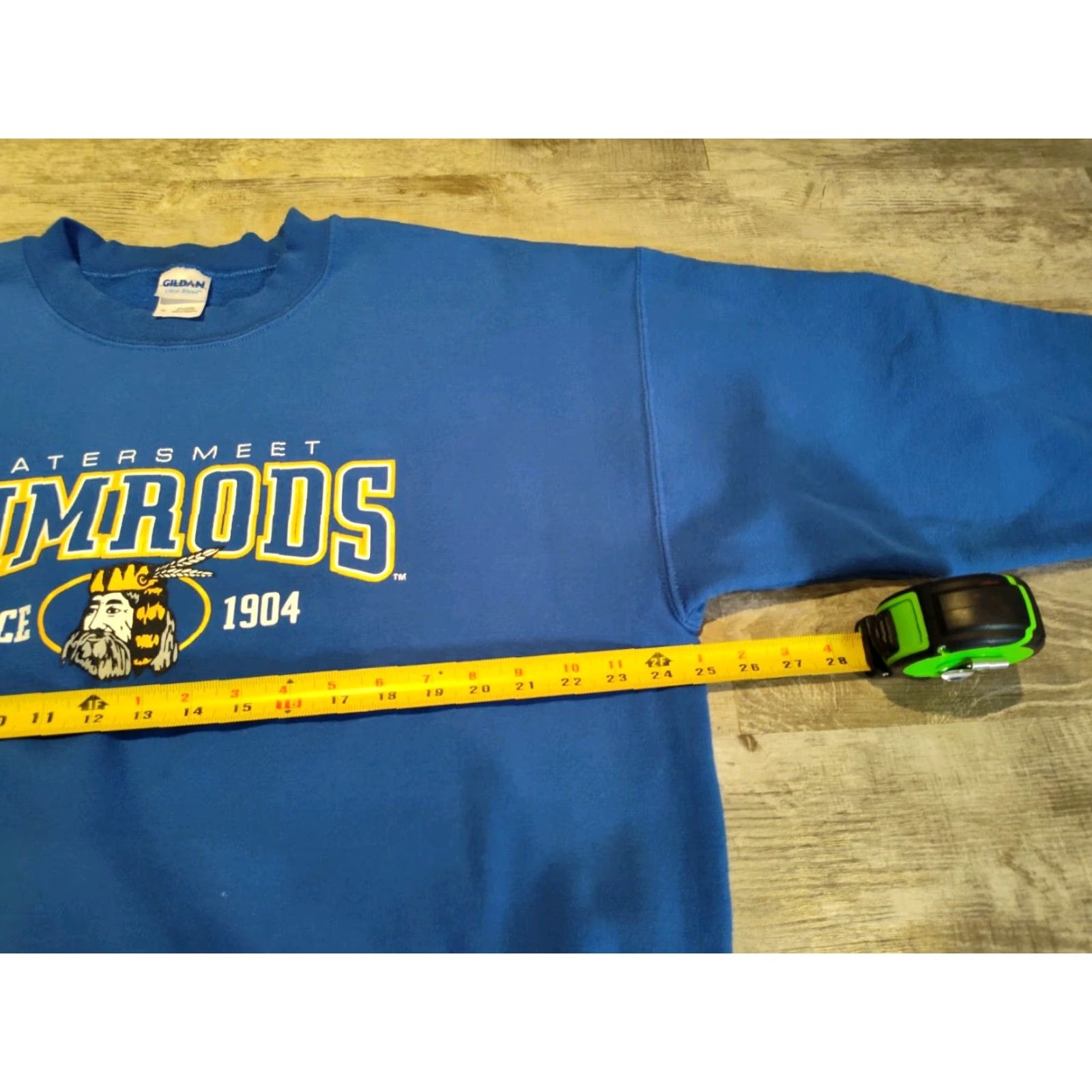Gildan Vintage Watersmeet Nimrods Sweatshirt Crewneck Men's XL Blue Y2K ESPN Commercial Size US XL / EU 56 / 4 - 7 Thumbnail