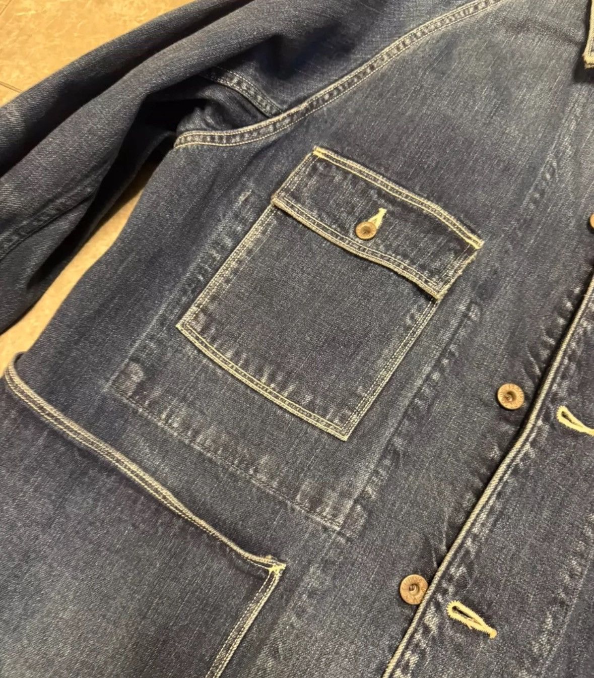 Kapital KAPITAL 23SS Classic Japanese Blue Dyeing Cowboy Jacket Size US XL / EU 56 / 4 - 3 Thumbnail
