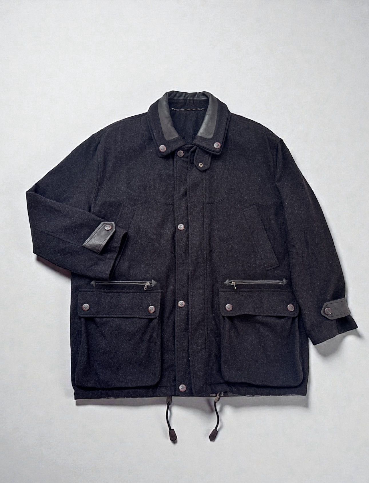 Bogner Bogner Wool Jacket with Lambskin Details Size US L / EU 52-54 / 3 - 2 Thumbnail