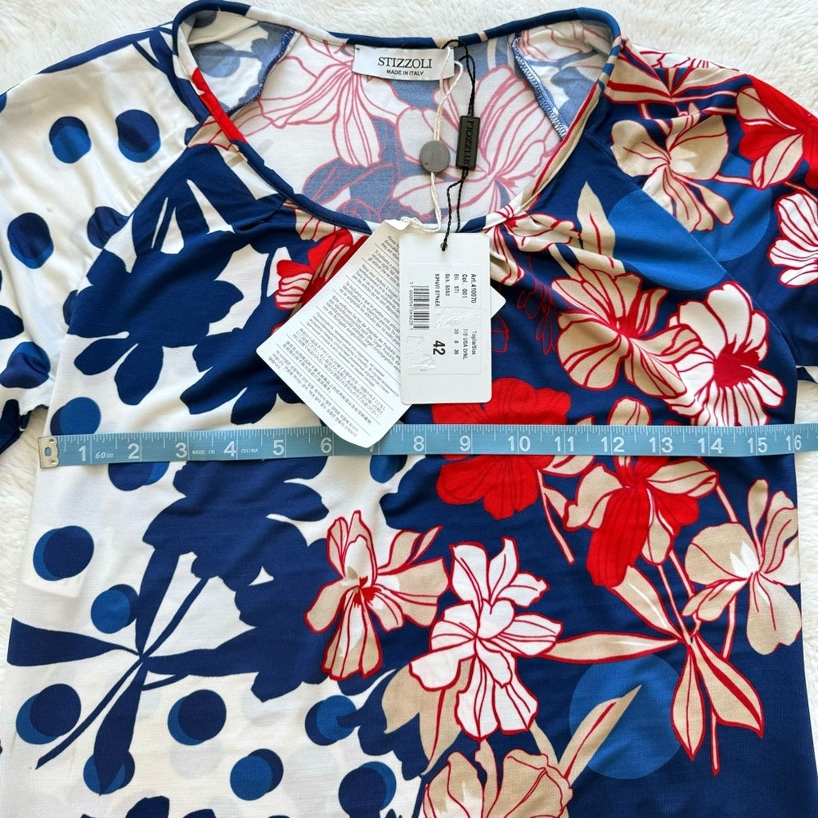 Other NWT!!! Stizzoli women blouse size 42IT or 6 US Authentic Size M / US 6-8 / IT 42-44 - 9 Thumbnail