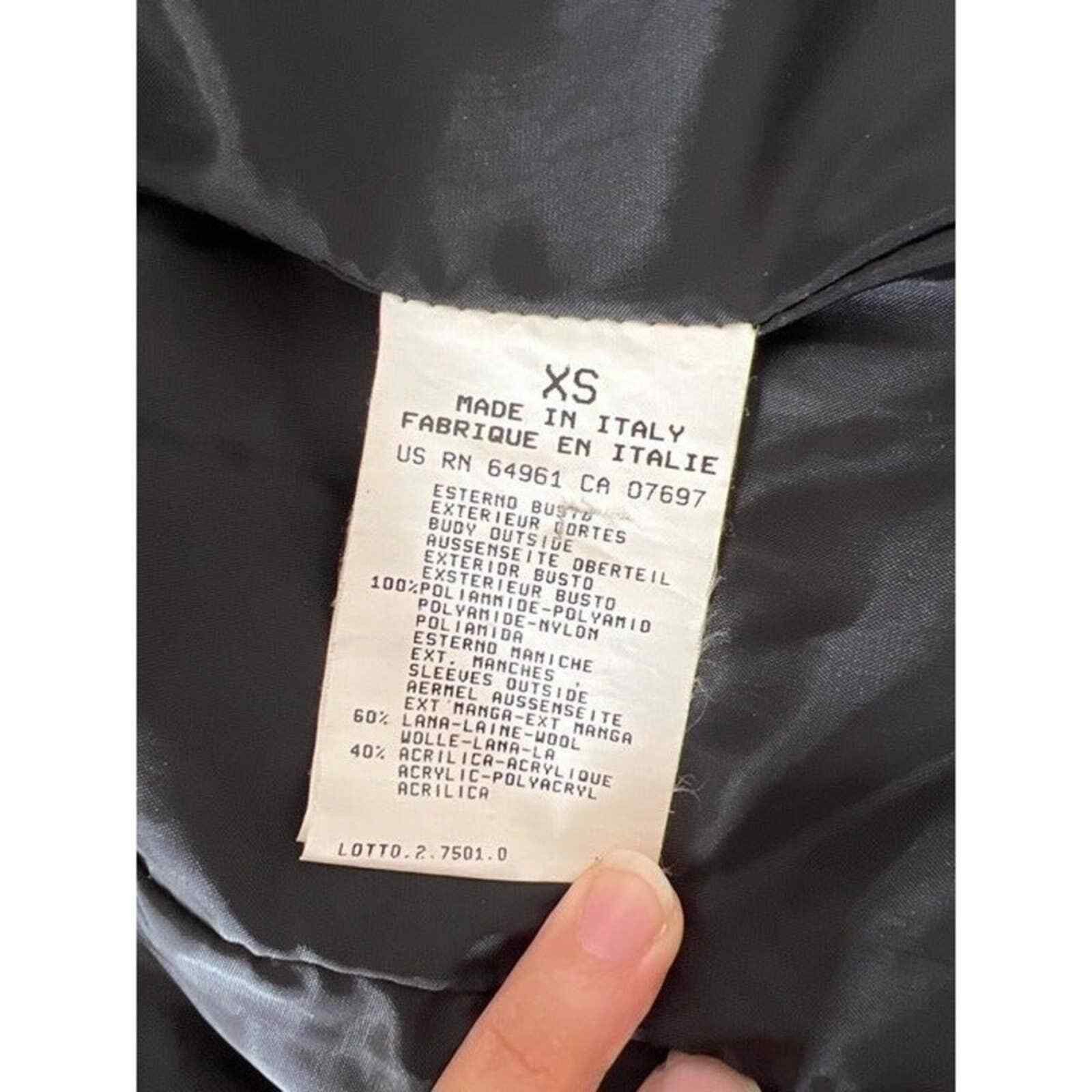 Sisley SISLEY Black Bomber Jacket Made in Italy, XS SRP: $600 Size XS / US 0-2 / IT 36-38 - 8 Thumbnail