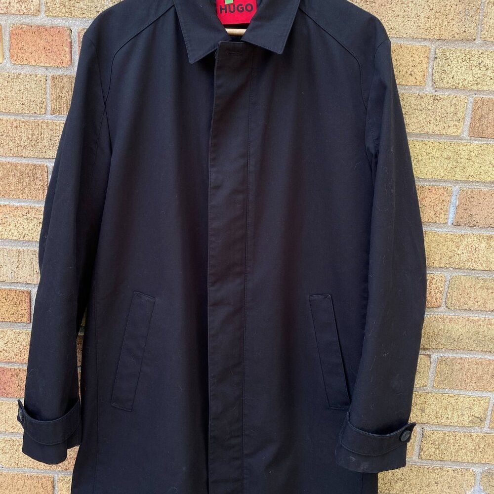 Hugo × Hugo Boss Hugo Boss HUGO Collection Trench Coat Mens Black Large Size US L / EU 52-54 / 3 - 5 Thumbnail
