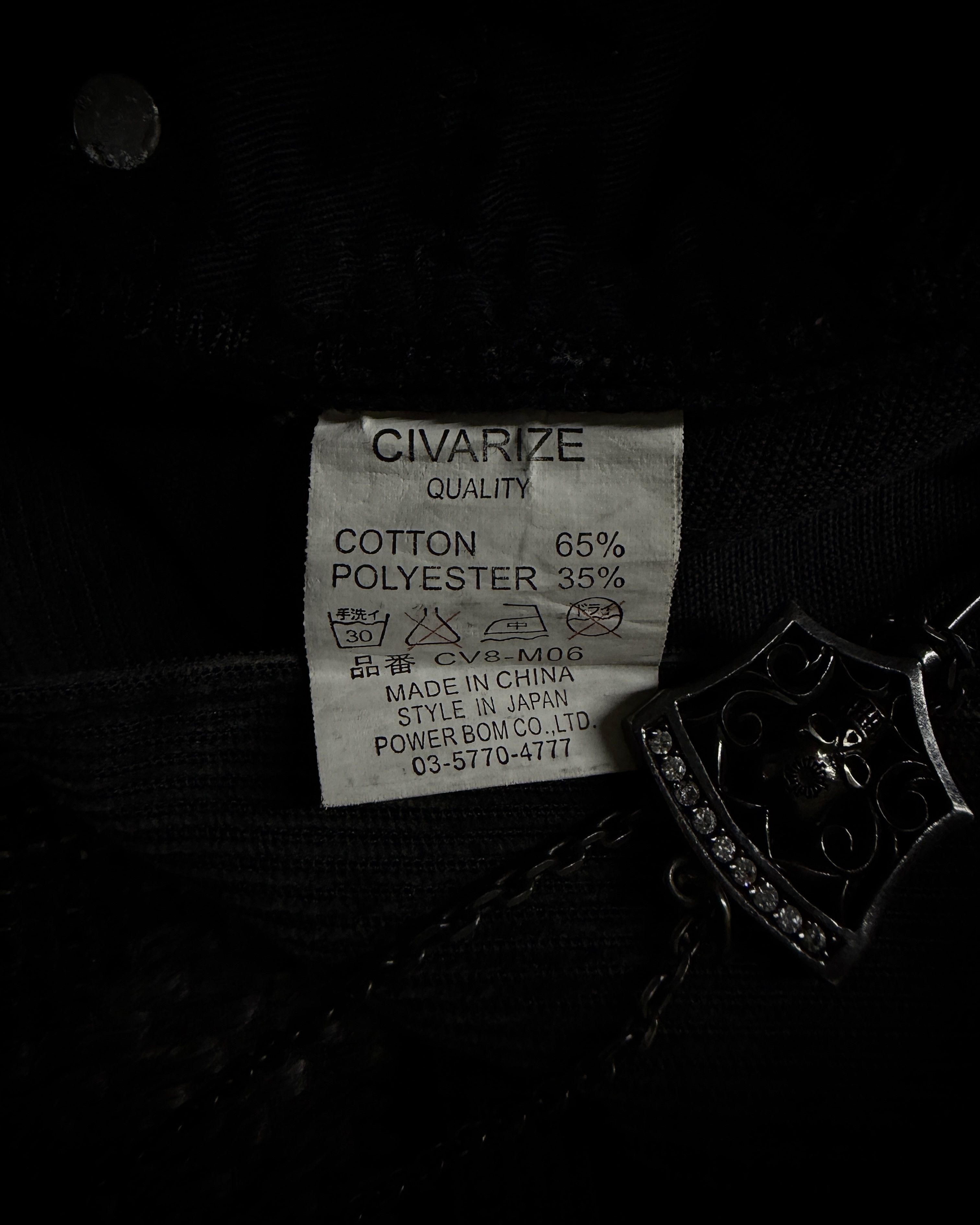 CIVARIZE CIVARIZE Skull Cross Corduroy Distressed Bootcut Pants Size US 30 / EU 46 - 10 Thumbnail