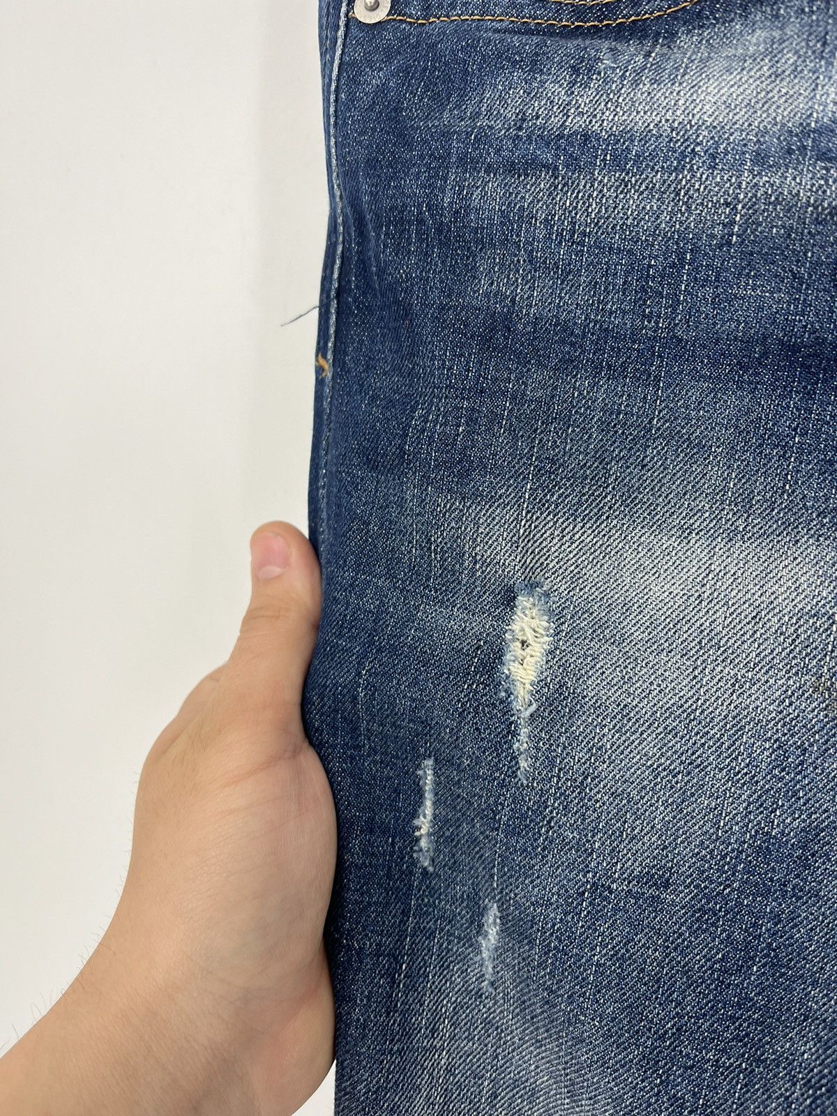 Diesel × Vintage Vintage Y2K Men’s Diesel Distressed Patchwork Denim Jeans Size US 30 / EU 46 - 6 Thumbnail