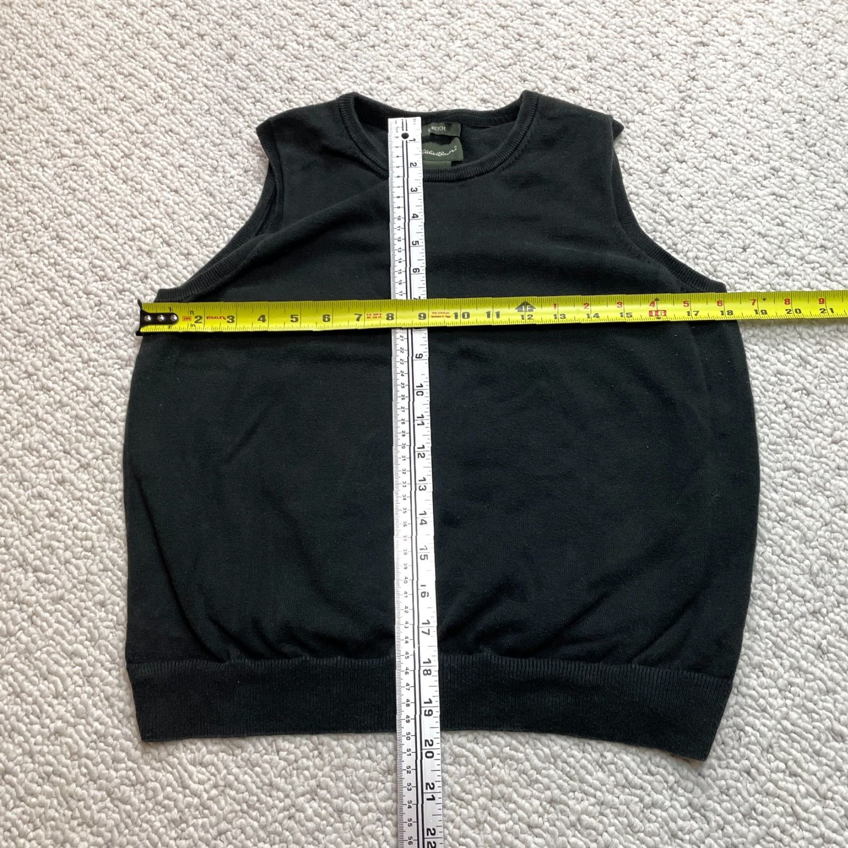 Eddie Bauer VINTAGE Eddie Bauer Sweater Vest Women’s Large Petite Black Sleeveless Stretch Pullover Size L / US 10 / IT 46 - 6 Thumbnail