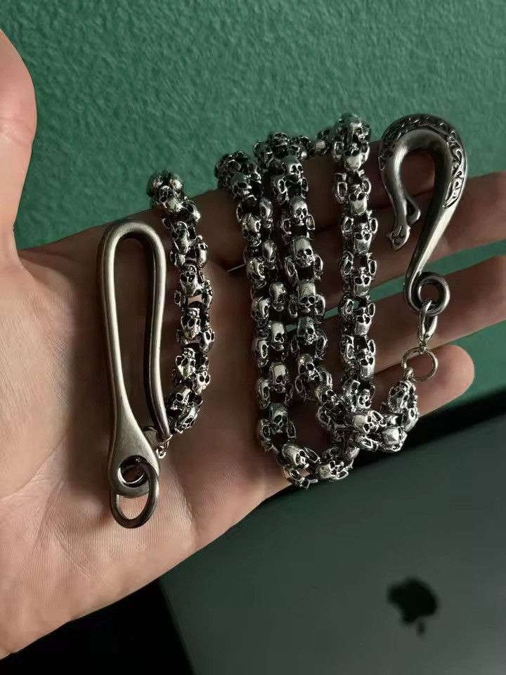 Vintage Skull Pants Chain Unisex Wallet Chain Size ONE SIZE - 1 Thumbnail