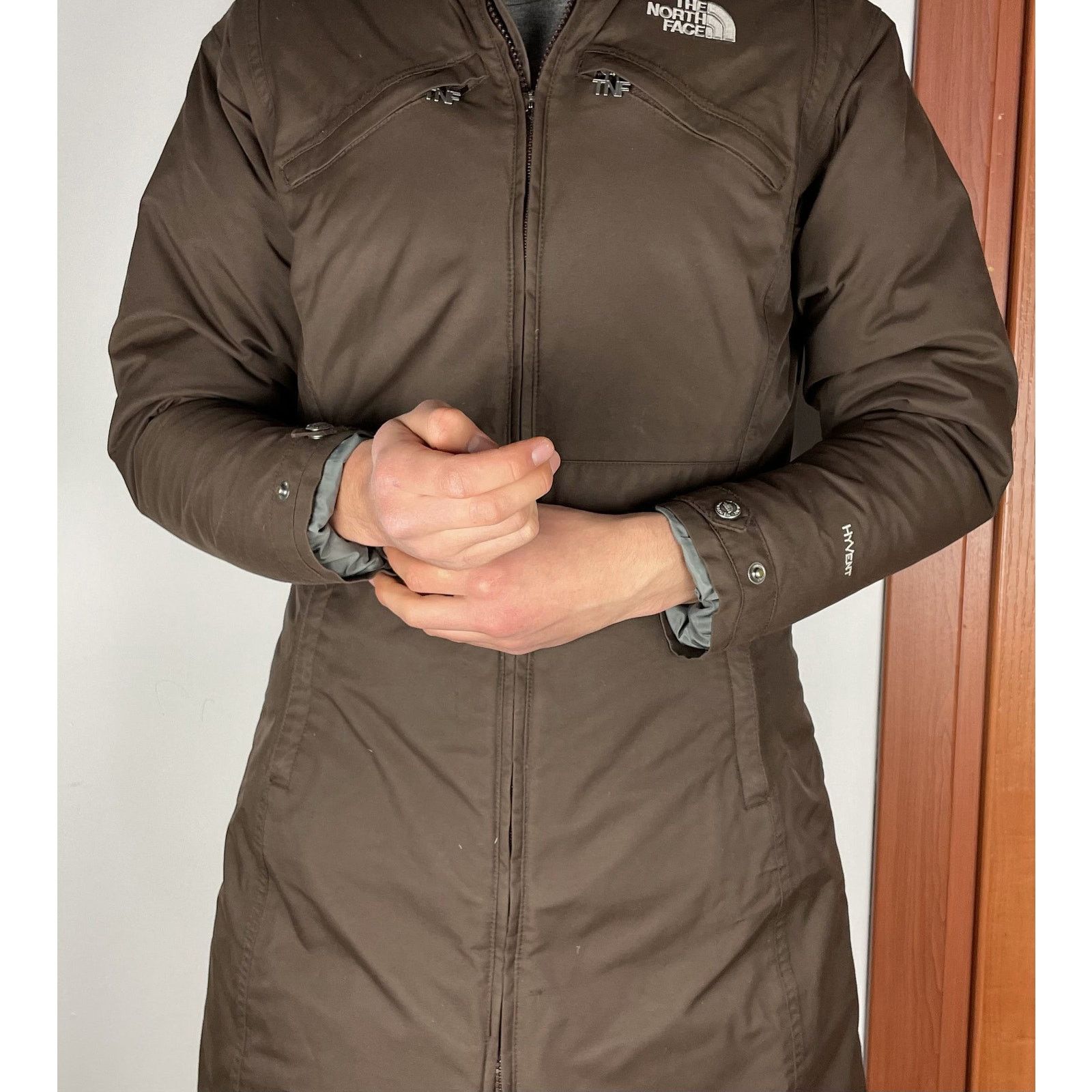 The North Face The North Face Hyvent Women's Brown Down Parka Jacket Small Size S / US 4 / IT 40 - 2 Thumbnail