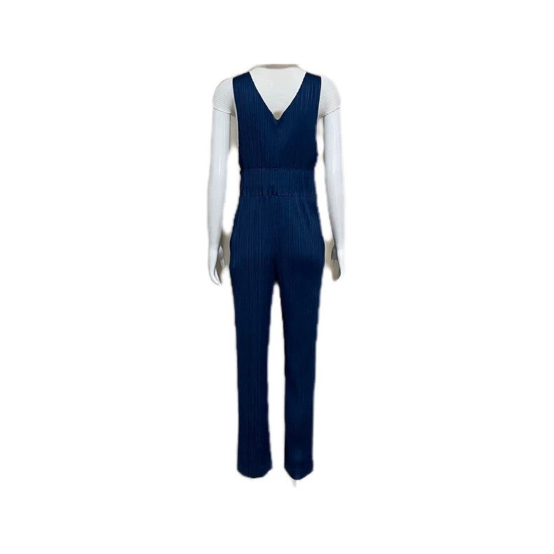Issey Miyake Issey Miyake size:4 Blue pleated trousers Size 23" - 2 Thumbnail