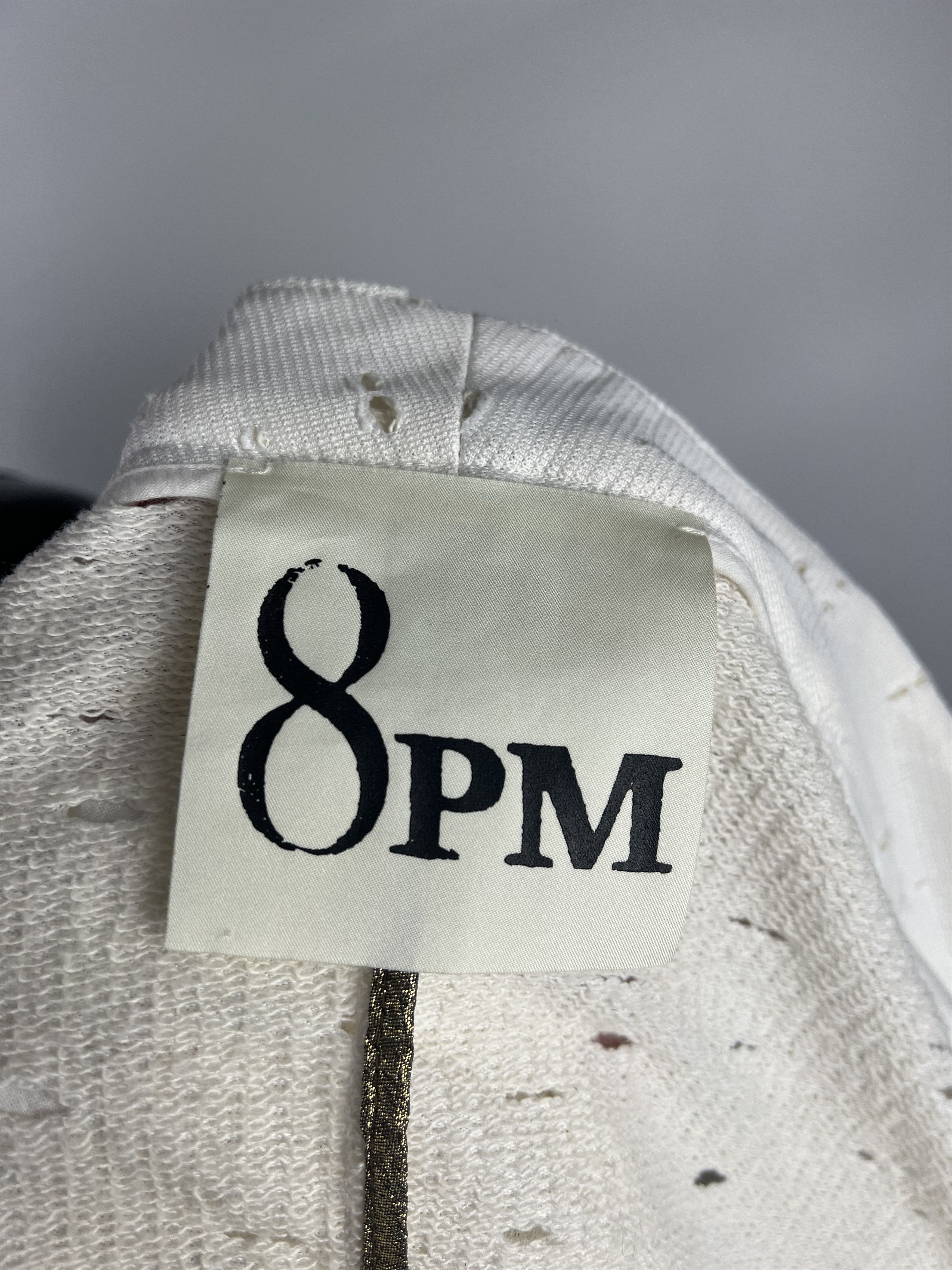 Other 8PM White Distressed Blazer Jacket Size L / US 10 / IT 46 - 9 Thumbnail