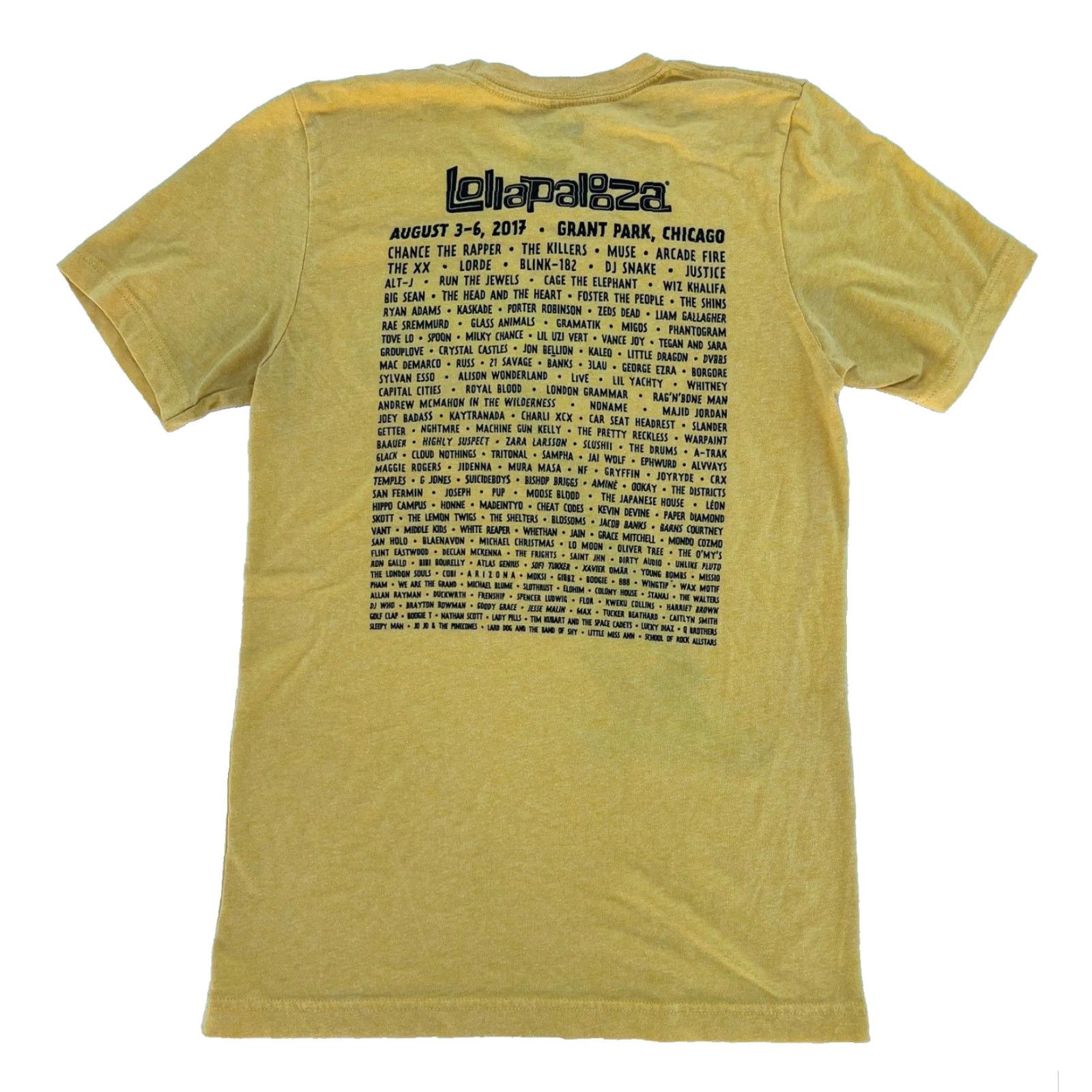 Vintage VINTAGE Women’s 2017 Lollapalooza Music Festival Chicago T-Shirt Sz S Double-Sided Size S / US 4 / IT 40 - 2 Thumbnail
