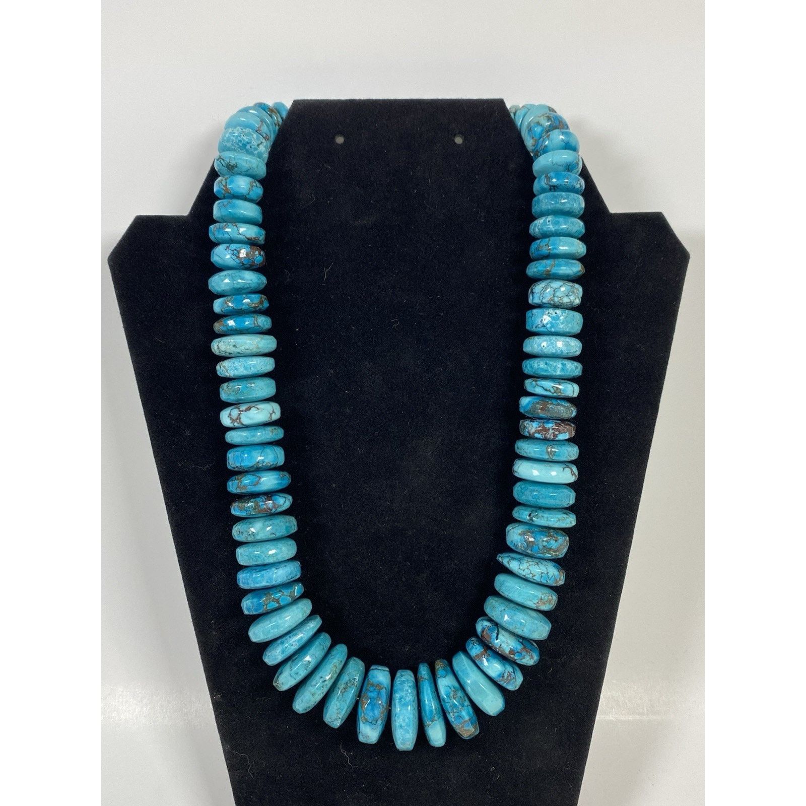 Other Turquoise Disc Necklace w/ Reddish Brown Matrix Size ONE SIZE - 1 Thumbnail