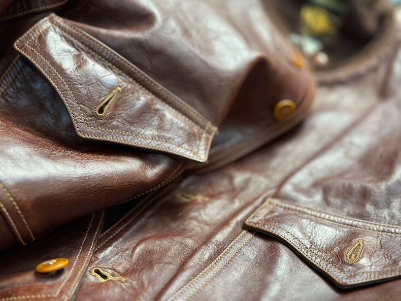 Freewheelers FREEWHEELERS37J1 Nissan Horse Leather Jacket 2503-Nextarrow Size US XXS / EU 40 - 5 Thumbnail