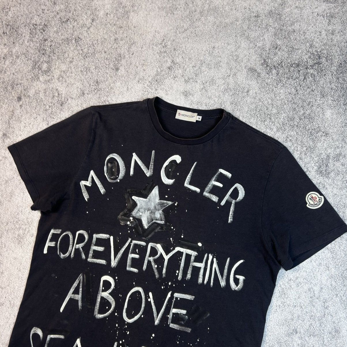 Moncler !extremely rare Moncler full print logo T-shirt Size US S / EU 44-46 / 1 - 6 Thumbnail