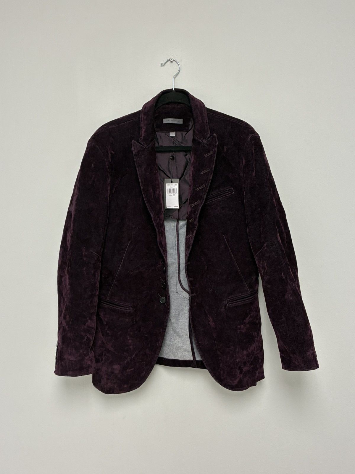John Varvatos Woodward flocked velvet jacket EU 50 USA 40 Size US M / EU 48-50 / 2 - 6 Thumbnail