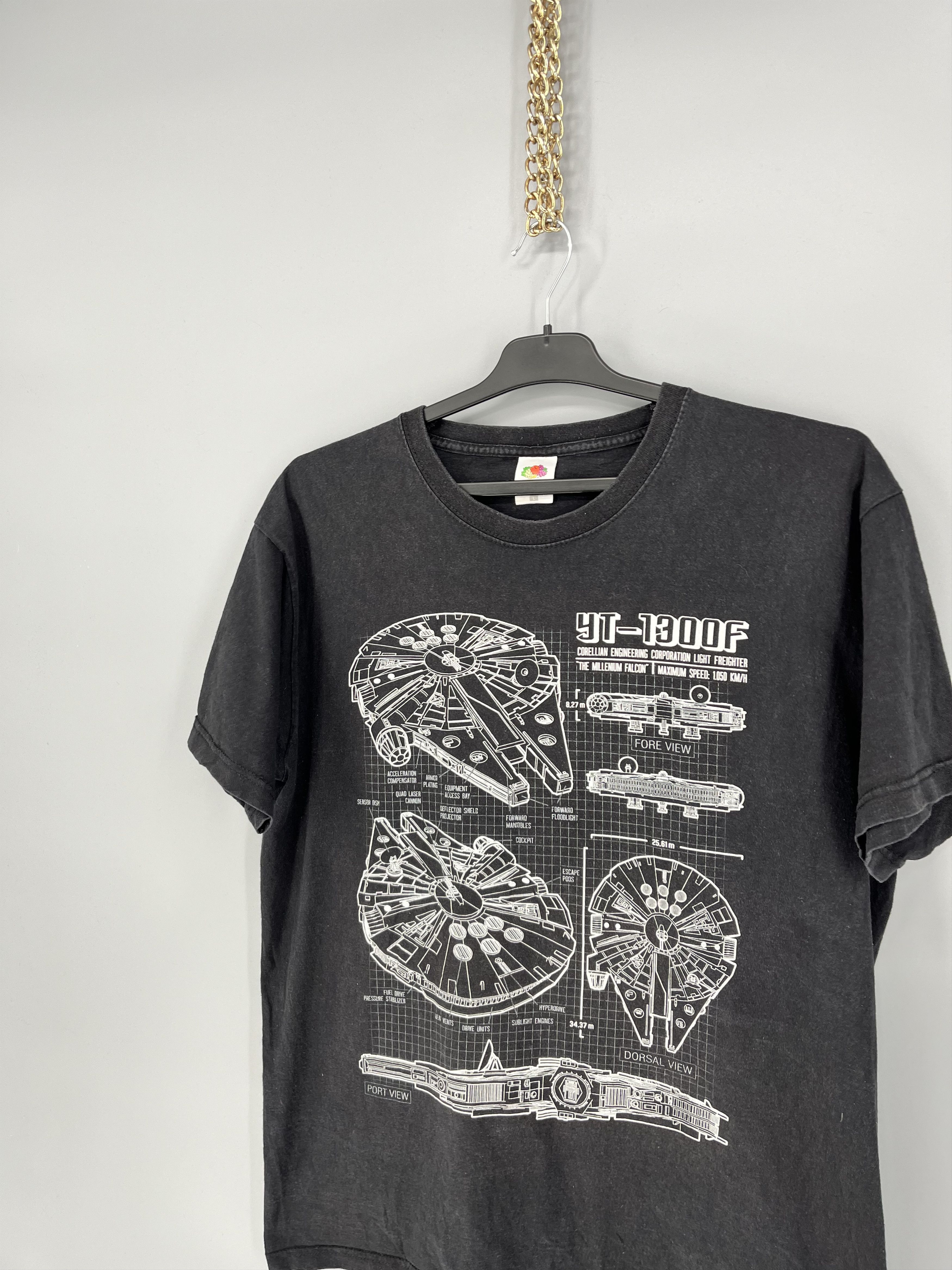 Star Wars Vintage Star Wars Millennium Falcon Size Large Black Men’s Size US L / EU 52-54 / 3 - 4 Thumbnail