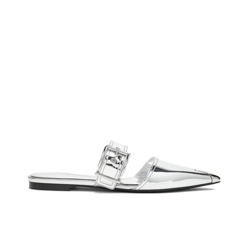 Alexander McQueen o1y0225 Mules in Silver Size US 6 / IT 36 - 1 Thumbnail