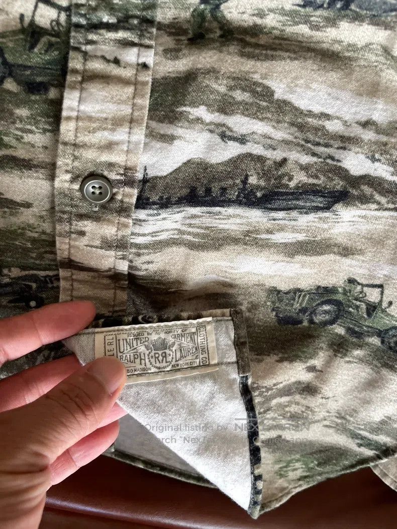 RRL Ralph Lauren RRL Ralph Lauren Military oil painting printed shirt Size US XS / EU 42 / 0 - 6 Thumbnail