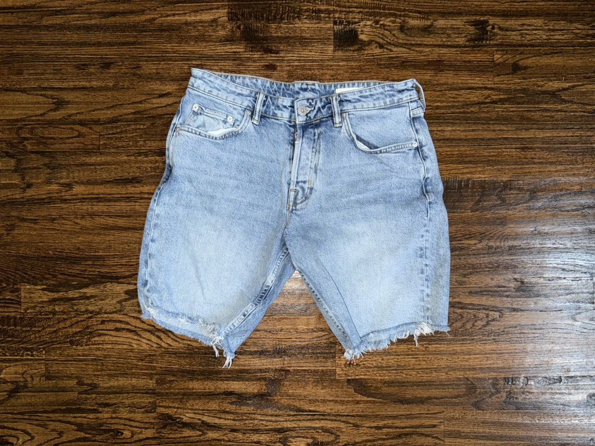 Allsaints Allsaints London Switch Black Indigo Shorts Frayed Hem Sz 32 Size US 32 / EU 48 - 1 Thumbnail