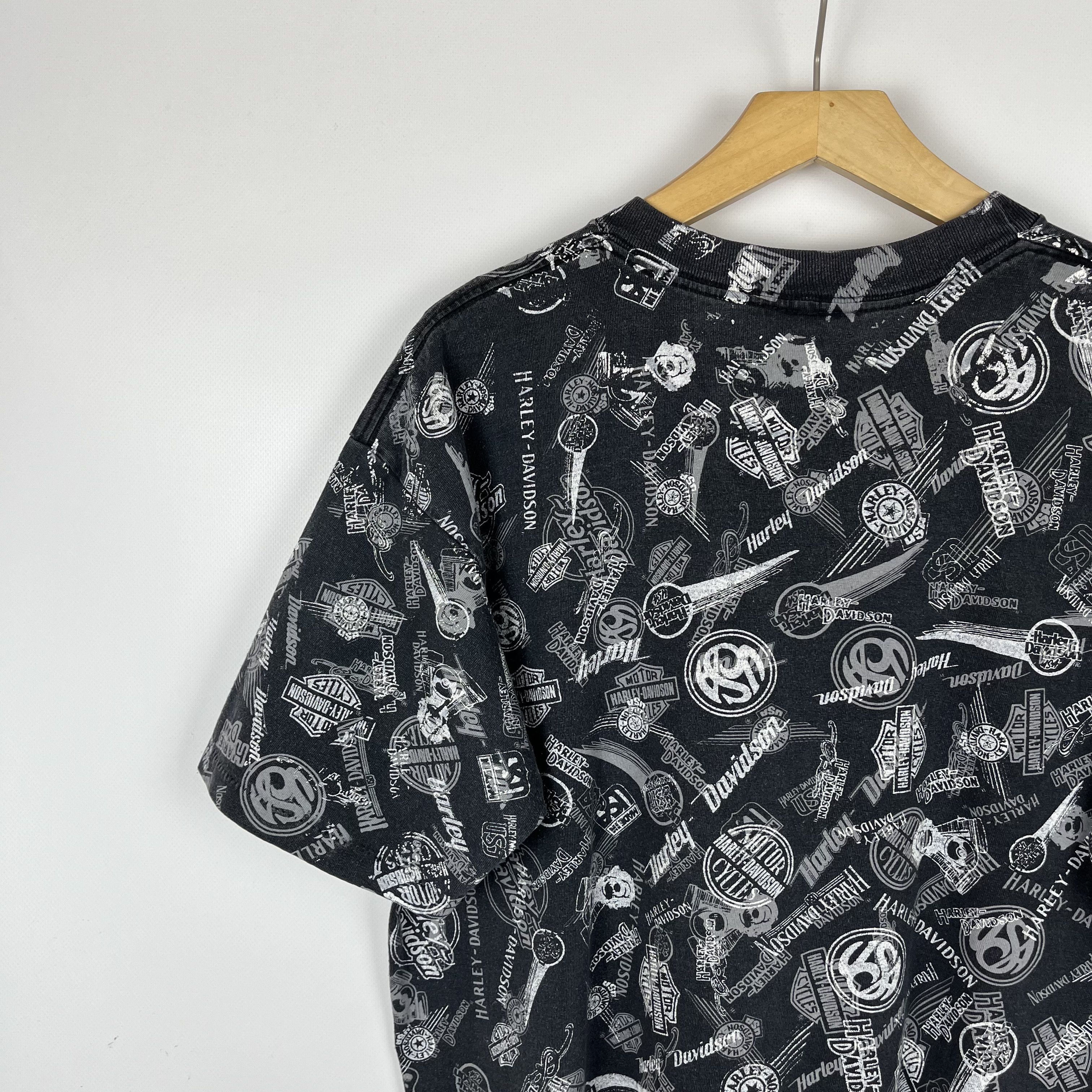 Harley Davidson Vintage Harley Davidson All Over Print T Shirt 90’s Size US L / EU 52-54 / 3 - 17 Thumbnail