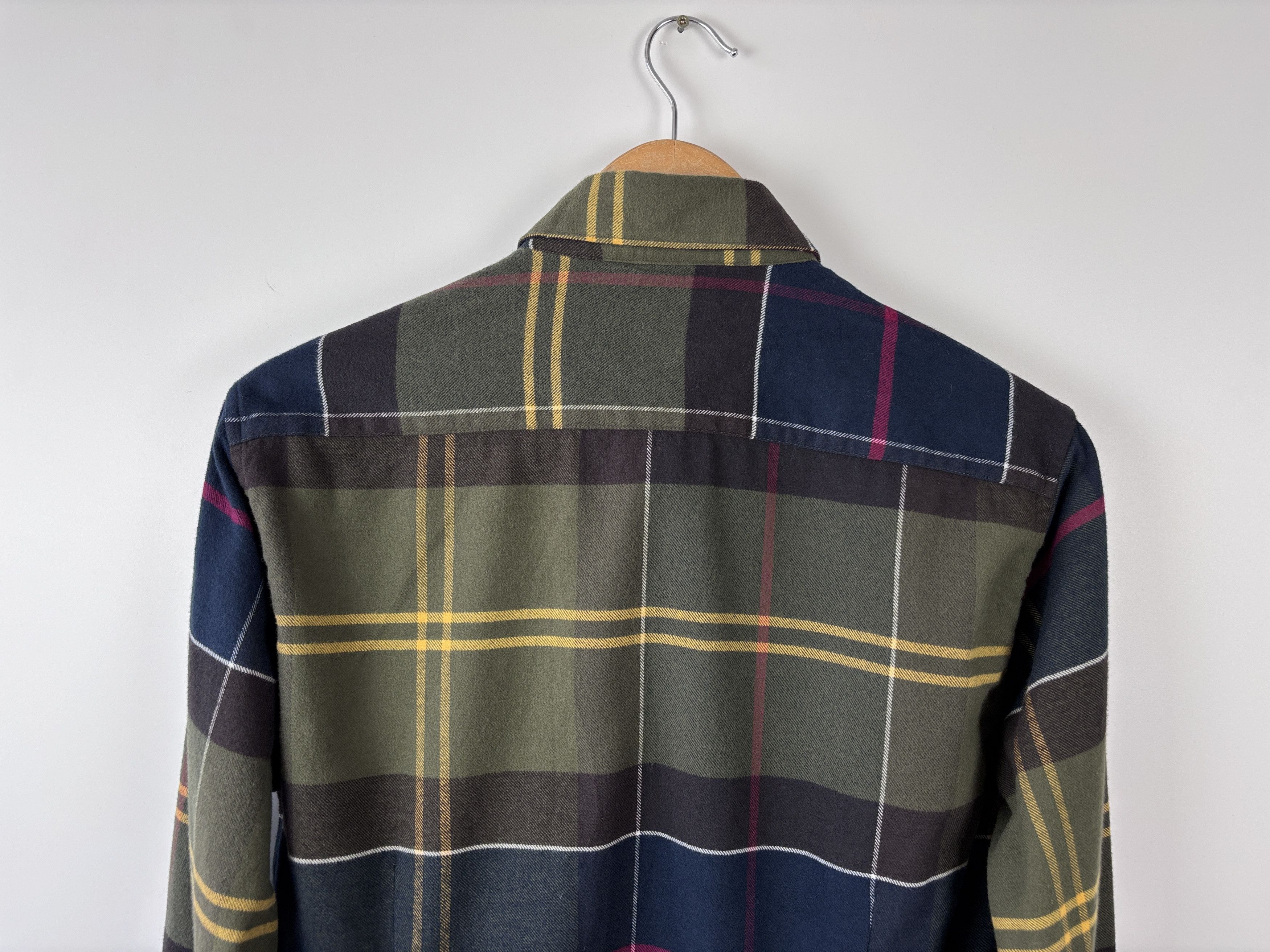 Barbour Barbour Flannel Button Down Plaid Shirt Tailored Fit Blue M Size US M / EU 48-50 / 2 - 5 Thumbnail