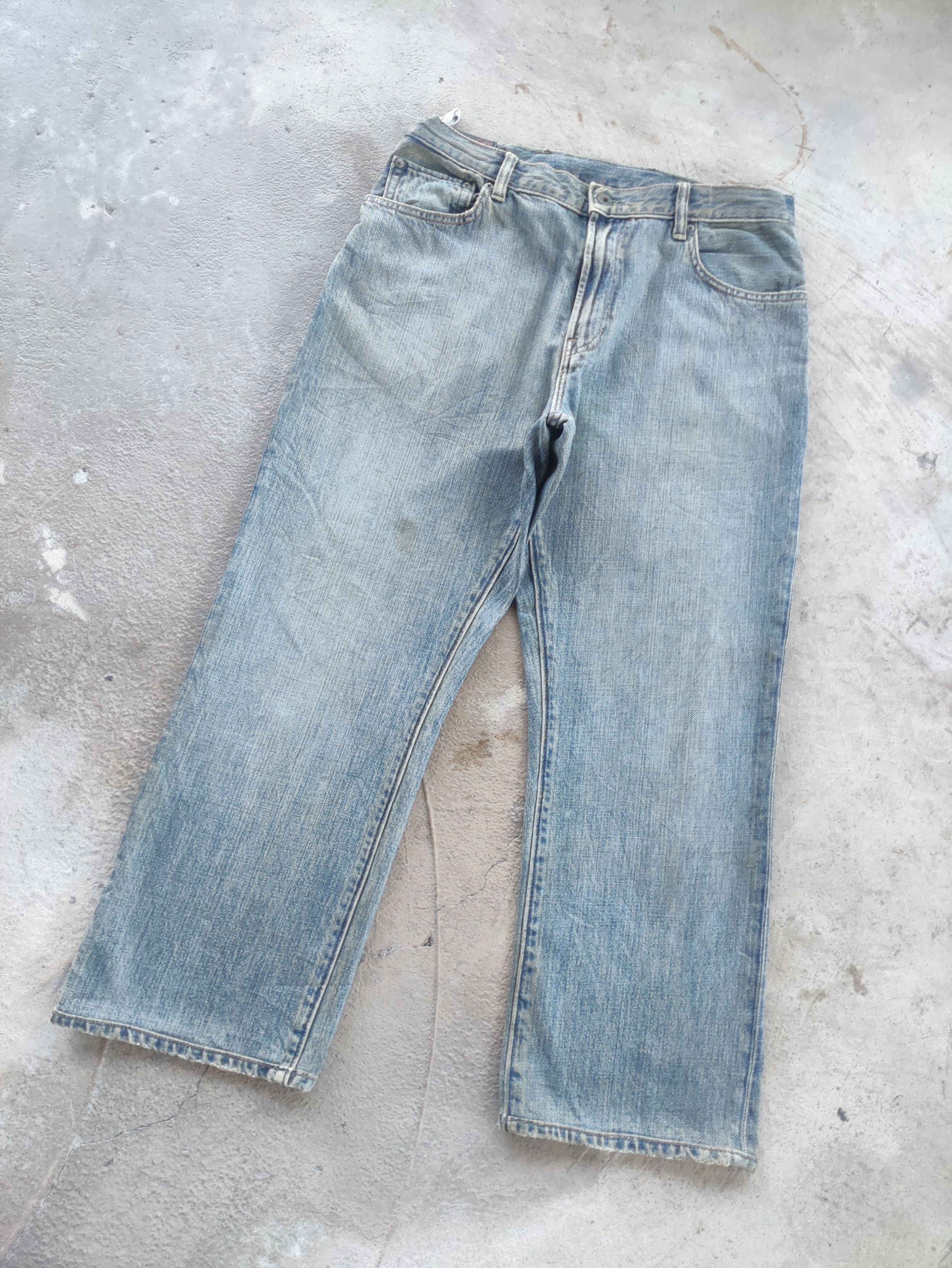 Gap Vintage Gap 1969 Selvedge Jean Distressed Faded Denim Size US 34 / EU 50 - 2 Thumbnail