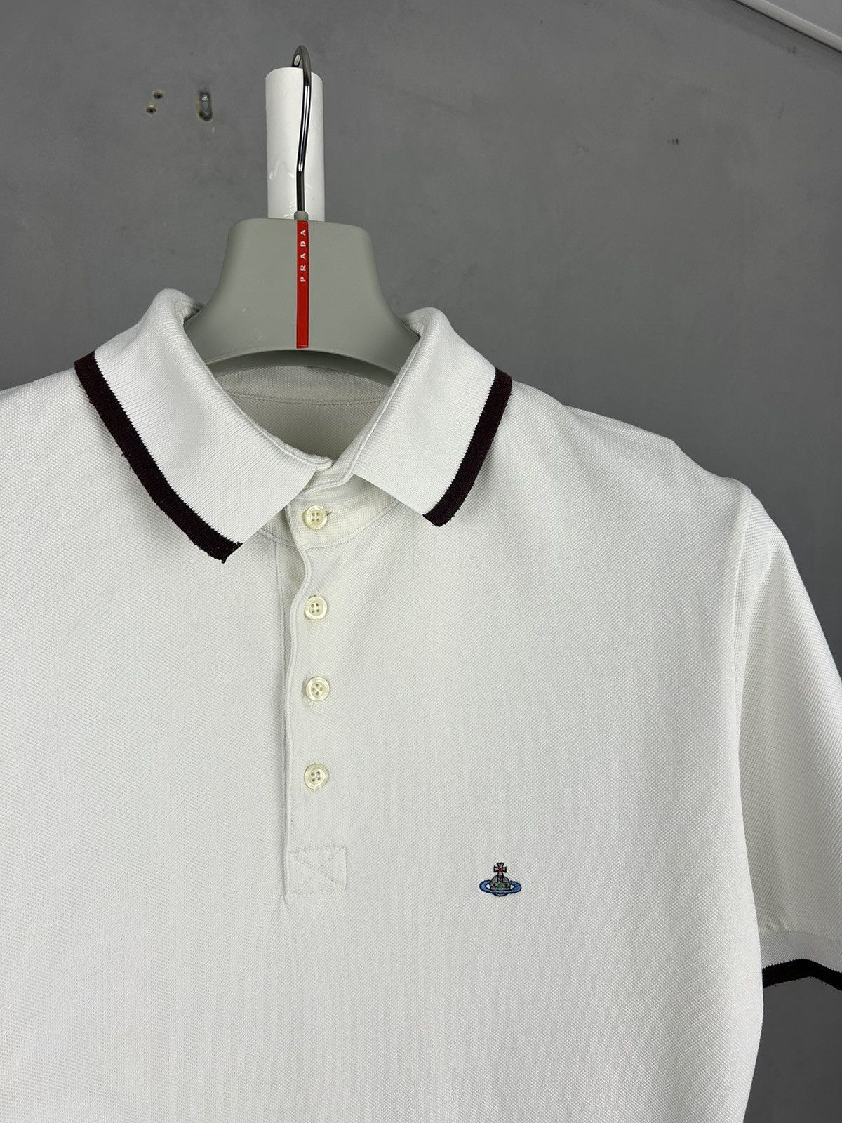 Vivienne Westwood Vivienne Westwood Logo Polo Shirt White size-L Size US L / EU 52-54 / 3 - 2 Thumbnail