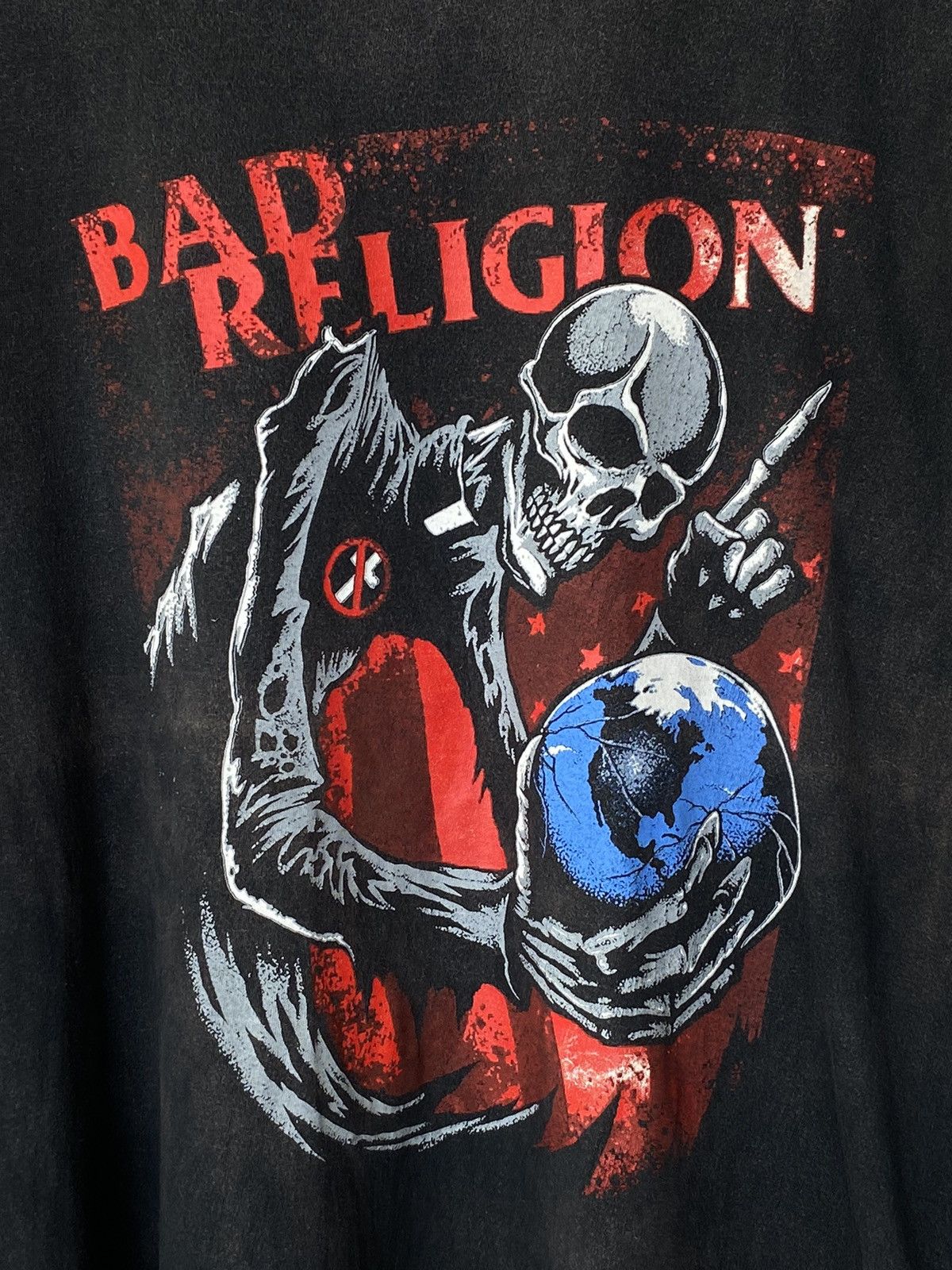 Band Tees Vintage Bad Religion Punk Band Tees Crazy Distressed Faded Size US XL / EU 56 / 4 - 2 Thumbnail
