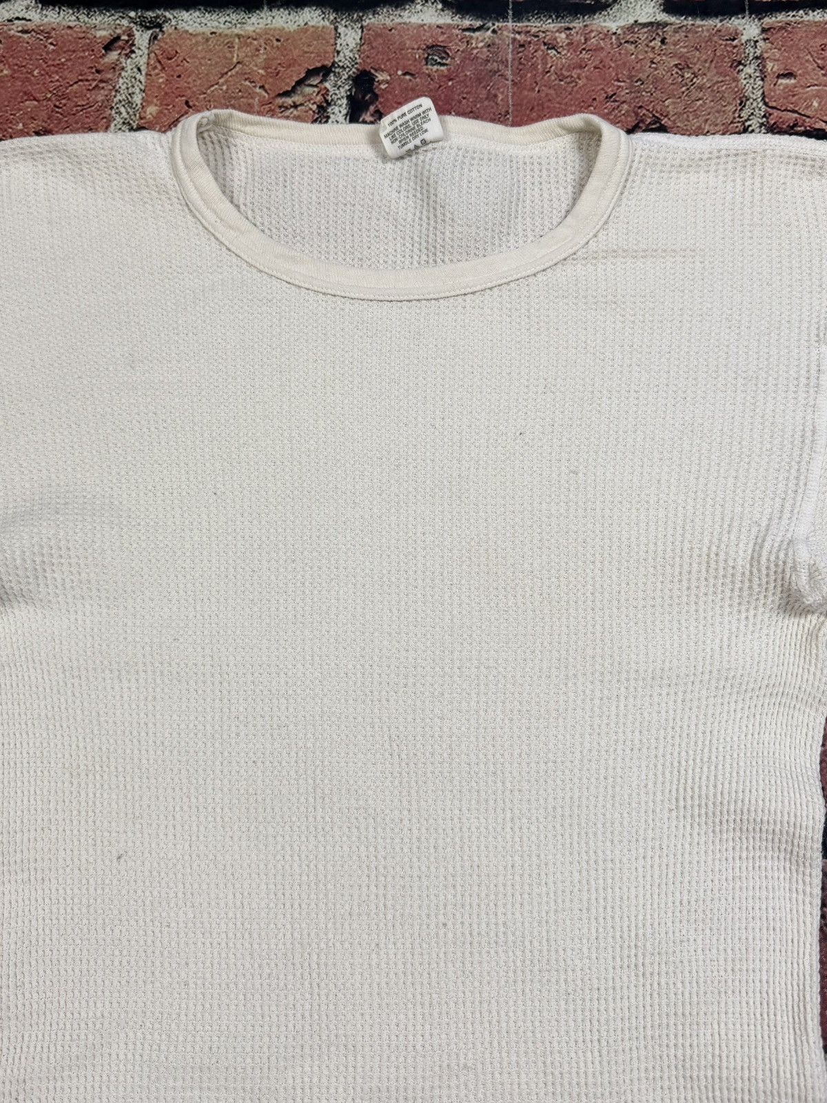 Other Vintage Morgan Mills Thermal Shirt Waffle Knit Cotton Works Size US XL / EU 56 / 4 - 5 Thumbnail