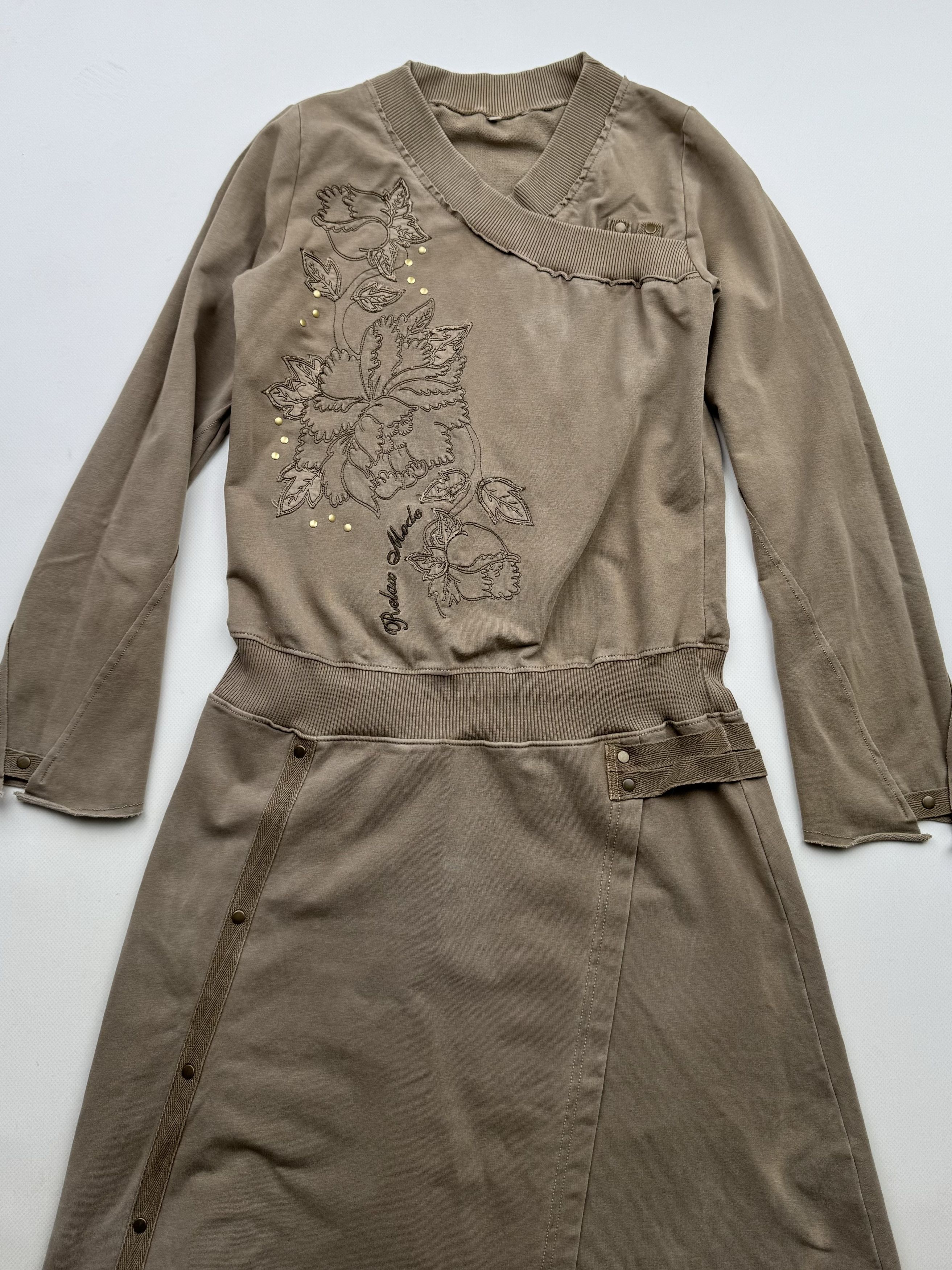 Japanese Brand 90's Faded Dress With Bondage Details B169(V497)E2 Size S / US 4 / IT 40 - 2 Thumbnail