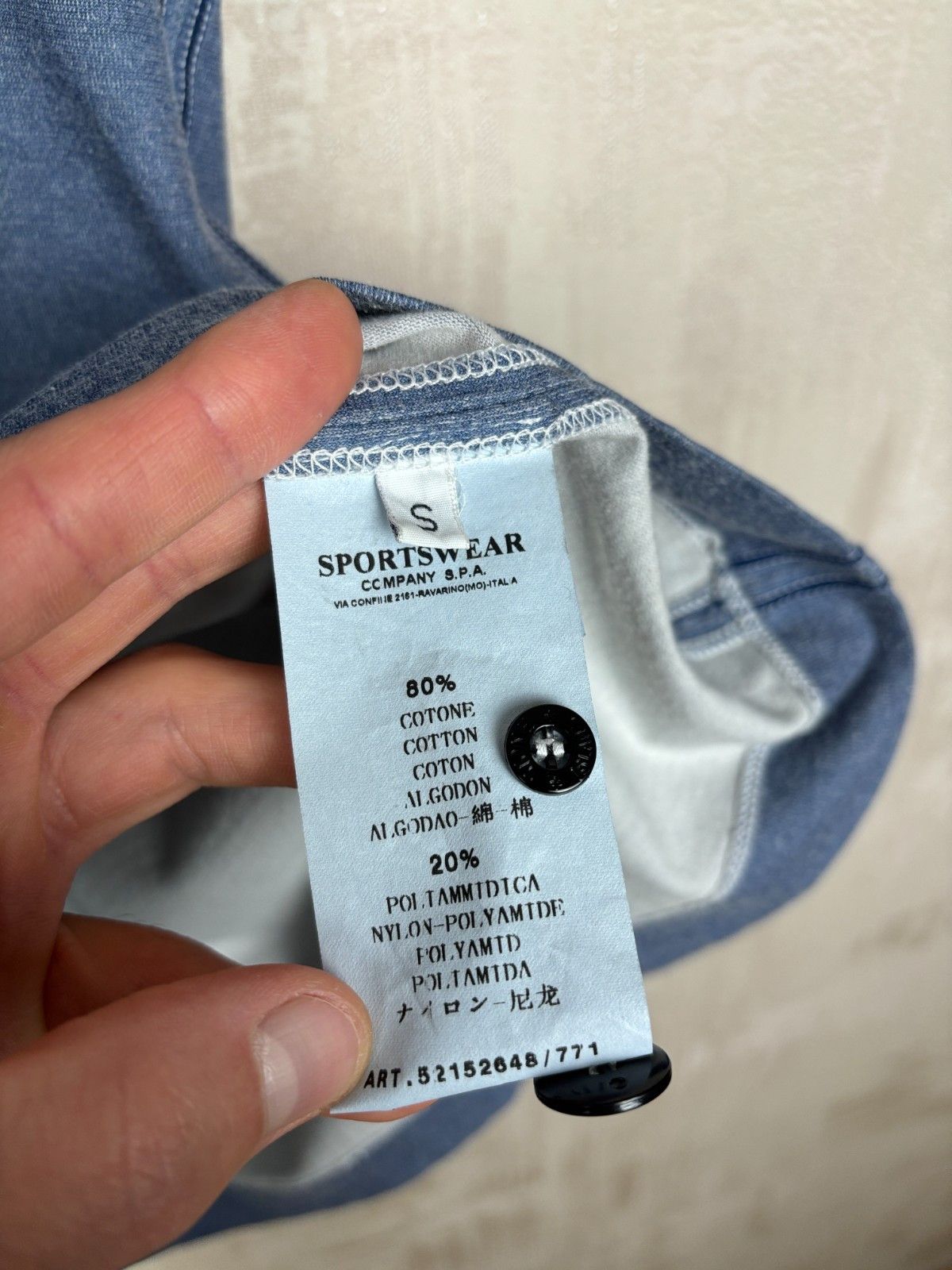 Stone Island Vintage Stone Island Polo T-shirt Pocket Size S Size US S / EU 44-46 / 1 - 11 Thumbnail