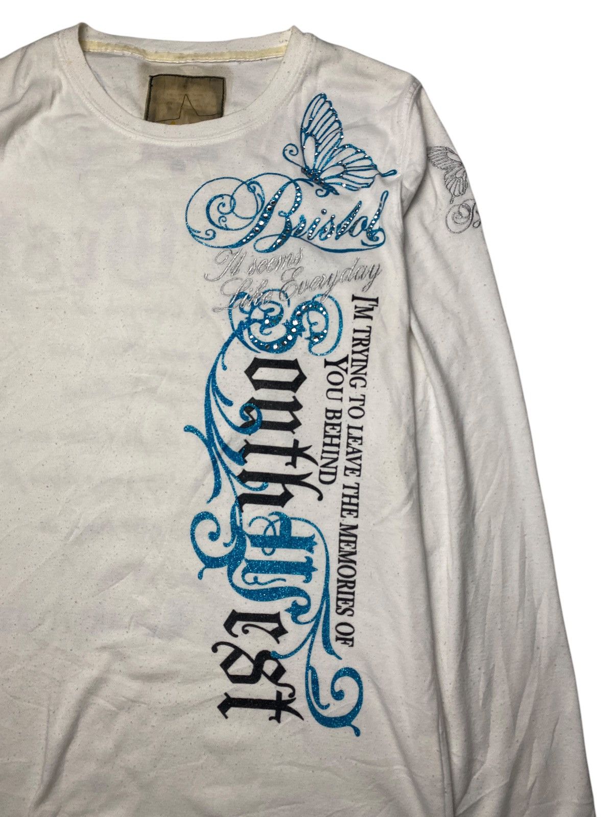 Hysteric Glamour 2000's Night Rider Butterfly Poem Longsleeve Size US M / EU 48-50 / 2 - 10 Thumbnail