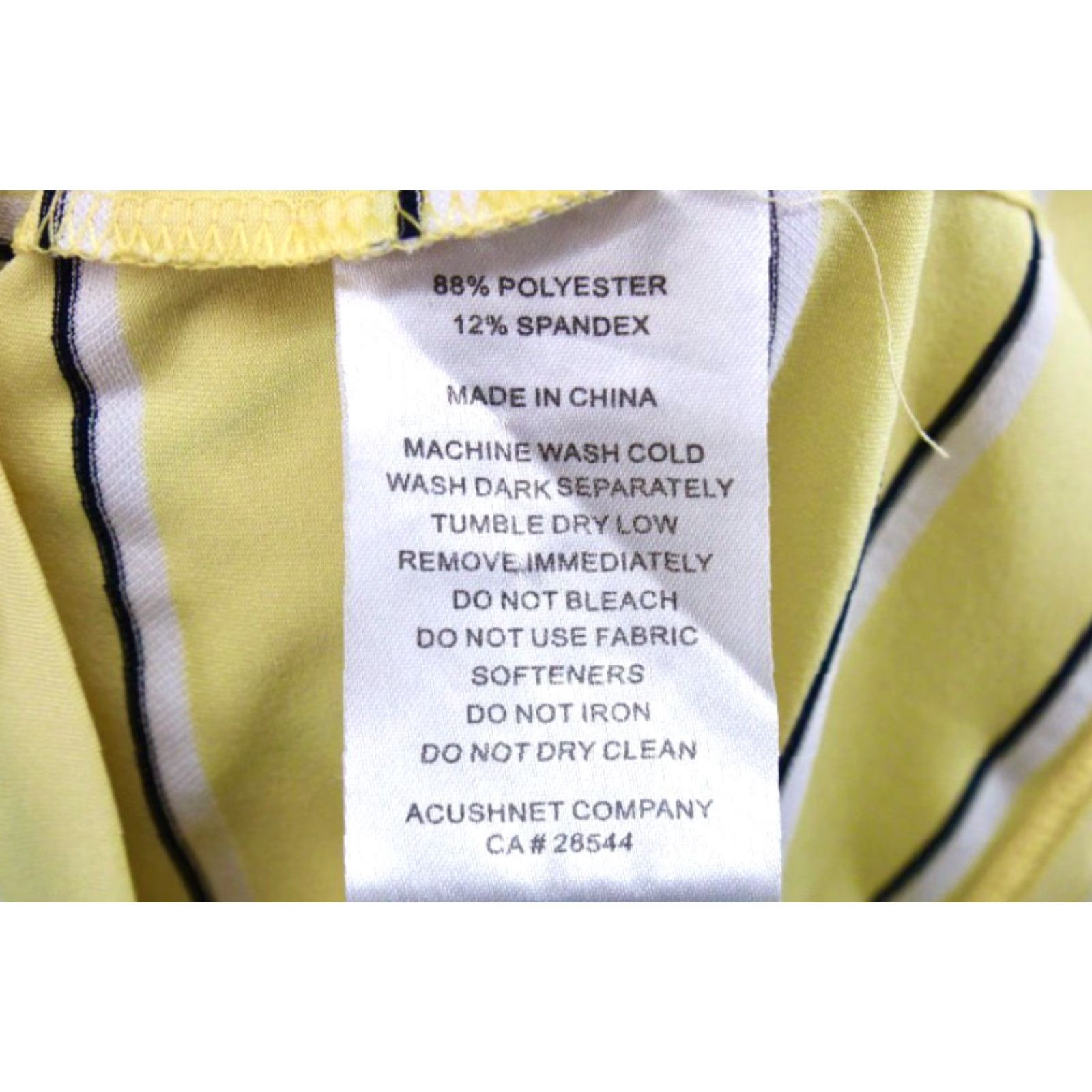 Footjoy FootJoy Polo Shirt Men’s Large Yellow Black Stripe Performance Golf Preppy Shirt Size US L / EU 52-54 / 3 - 6 Thumbnail