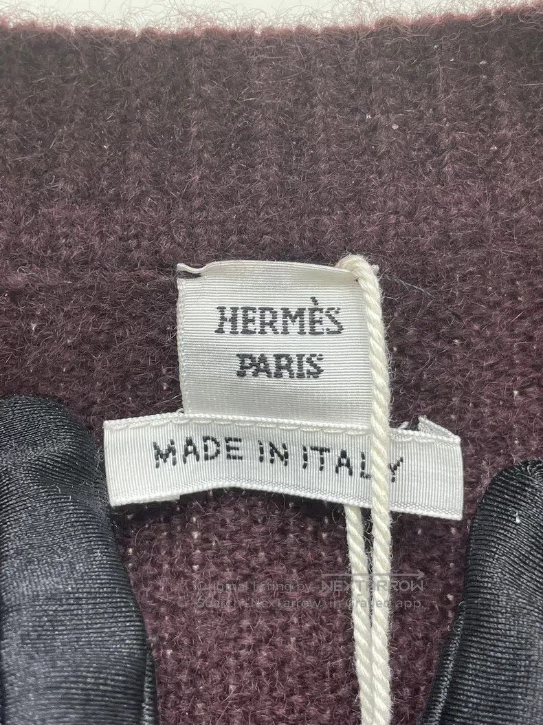 Hermes Hermes Leather Patch Cashmere Sweater Size XXS / US 00 / IT 34 - 4 Thumbnail
