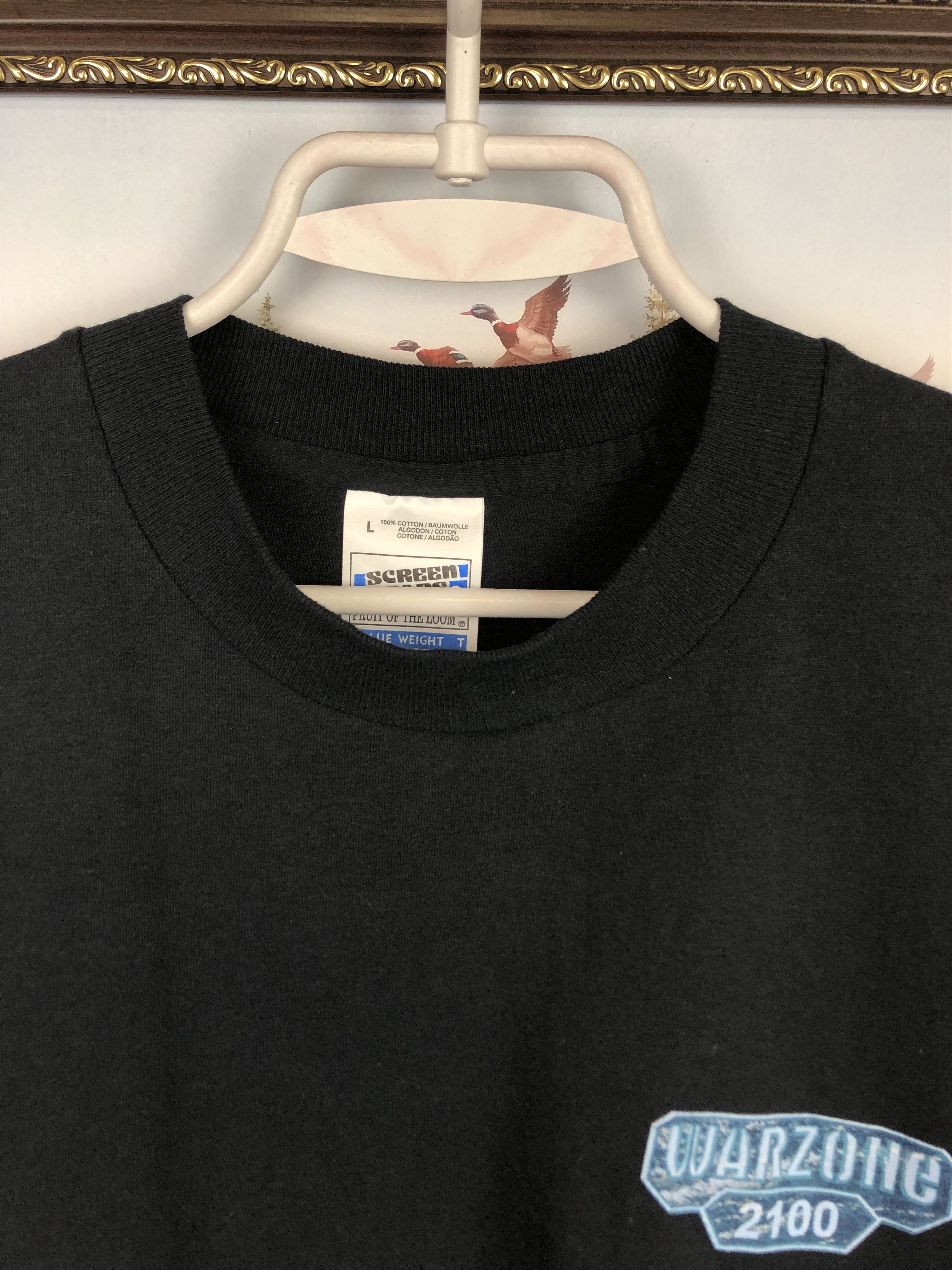 Vintage Vintage 90's Warzone Promo Game Shirt Tee Over Print Pumpkin Size US L / EU 52-54 / 3 - 6 Thumbnail