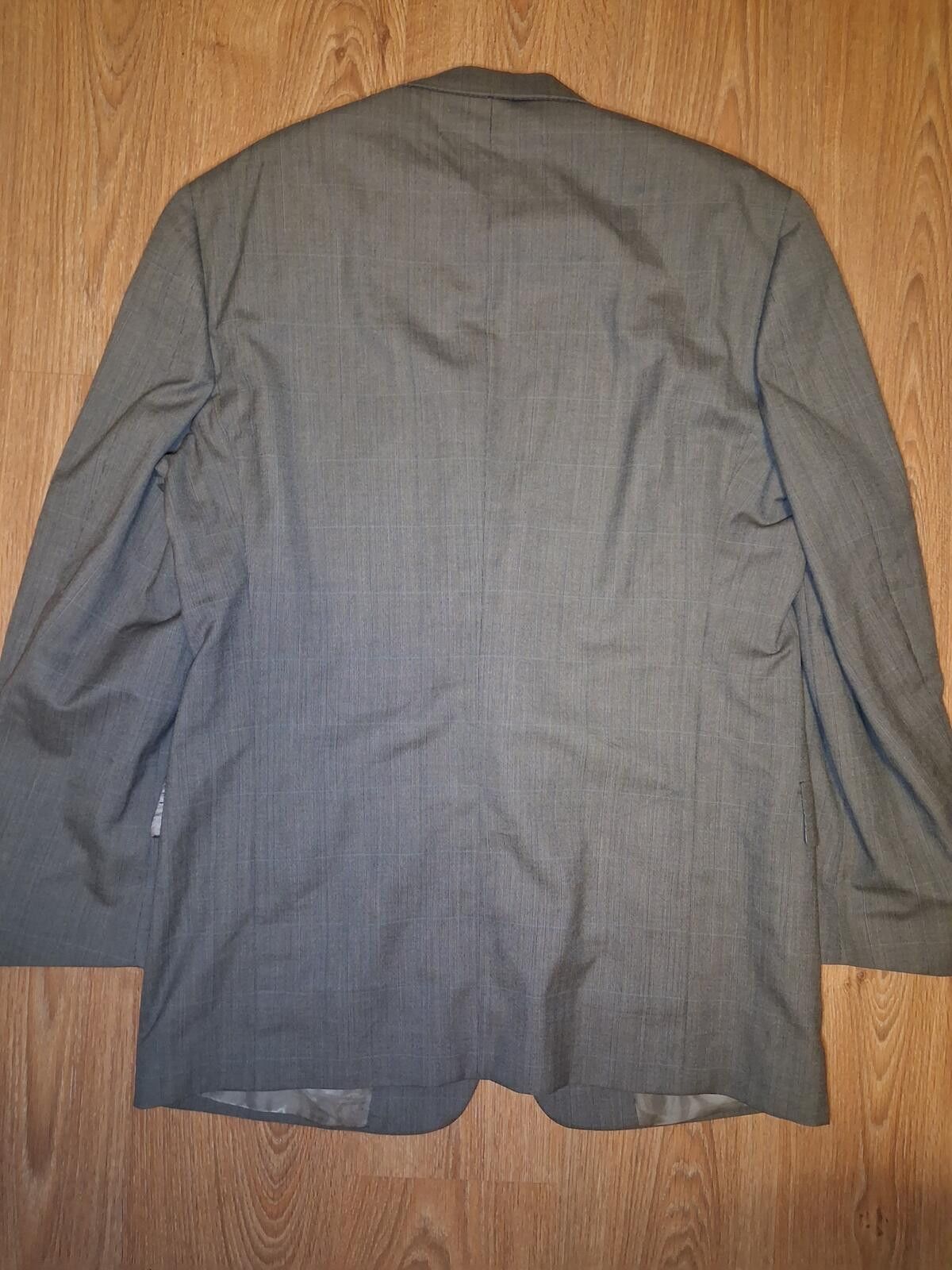 Hart Schaffner Marx Hart Schaffner Marx Sport Coat Mens 46XL Gray Plaid Wool Size 46L - 9 Thumbnail