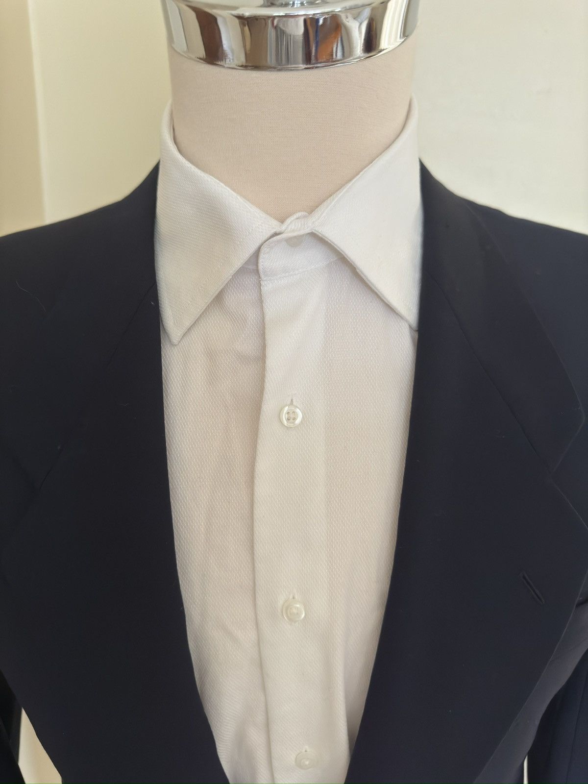 Giorgio Armani × Vintage Giorgio Armani Made in Italy Jacket in Midnight Navy 39R Size 38R - 2 Thumbnail