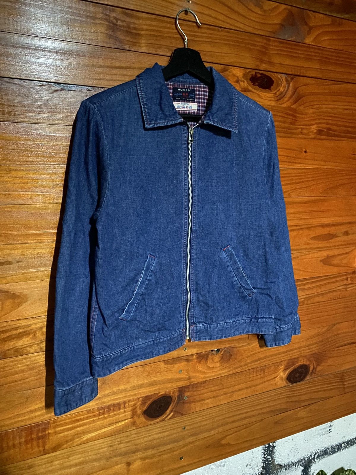 Japanese Brand HOMES’ Japanese Denim Zip Jacket | Indigo Workwear Style Size US S / EU 44-46 / 1 - 5 Thumbnail