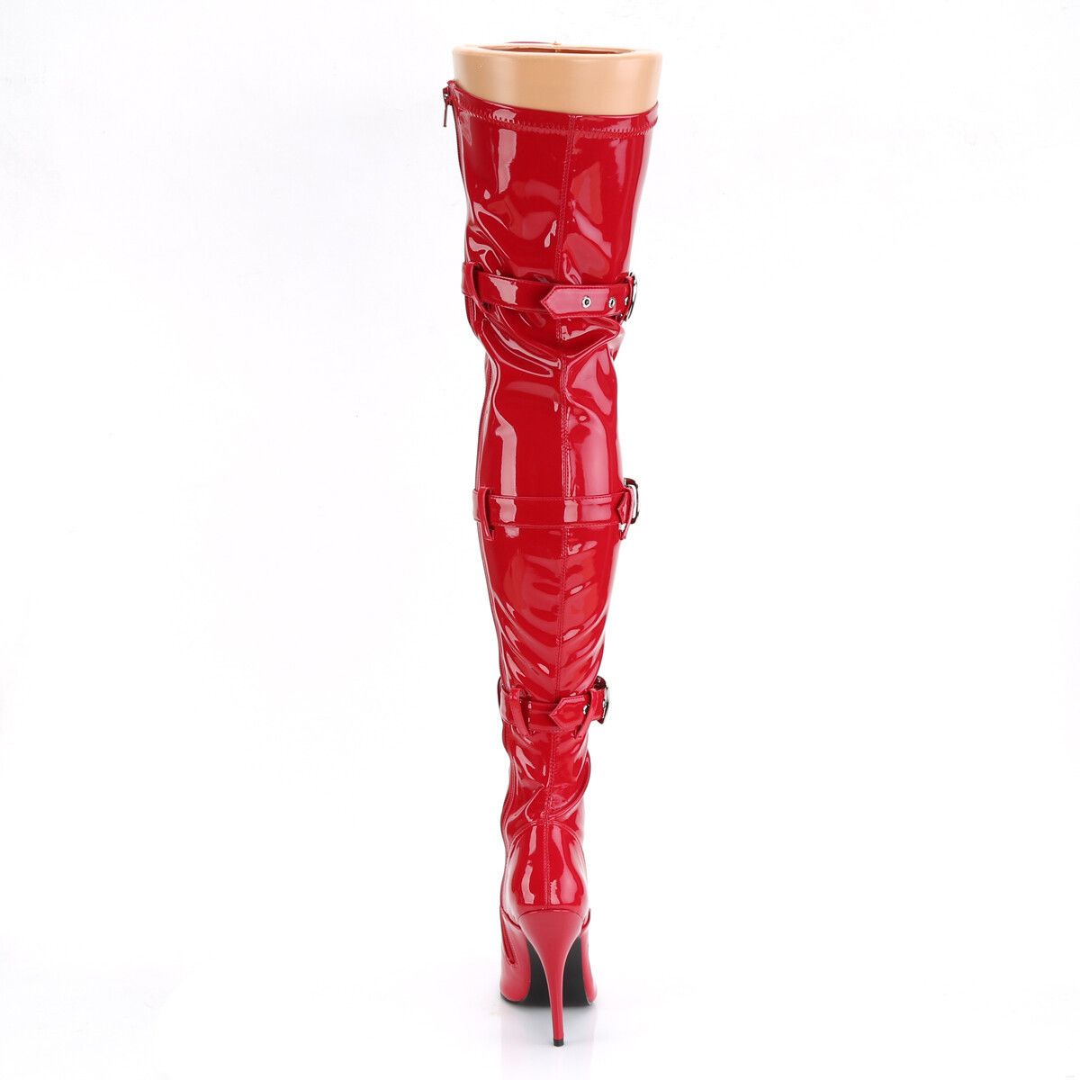 Other Seduce 3028 Buckle Lace Up Thigh High Boots 5" Stiletto Heel Size US 7 / IT 37 - 6 Thumbnail