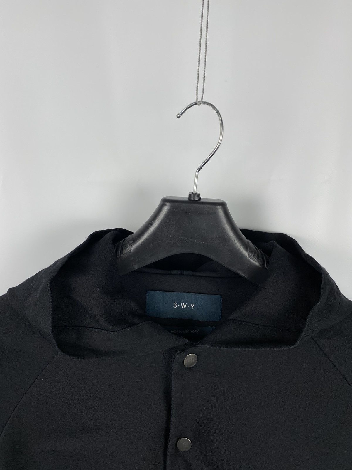 Other 3-W-Y New York Men Bomber Jacket Hooded Button Up size L Size US L / EU 52-54 / 3 - 5 Thumbnail