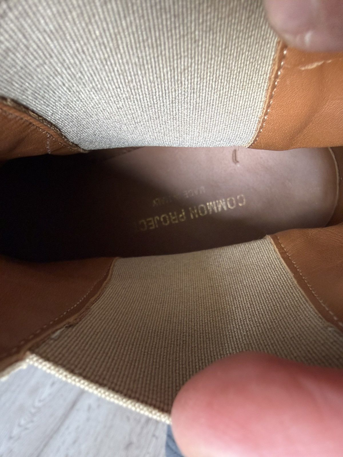 Common Projects Common Projects Beige Chelsea Boots Made in Italy EU40 US7 Size US 7 / EU 40 - 13 Thumbnail