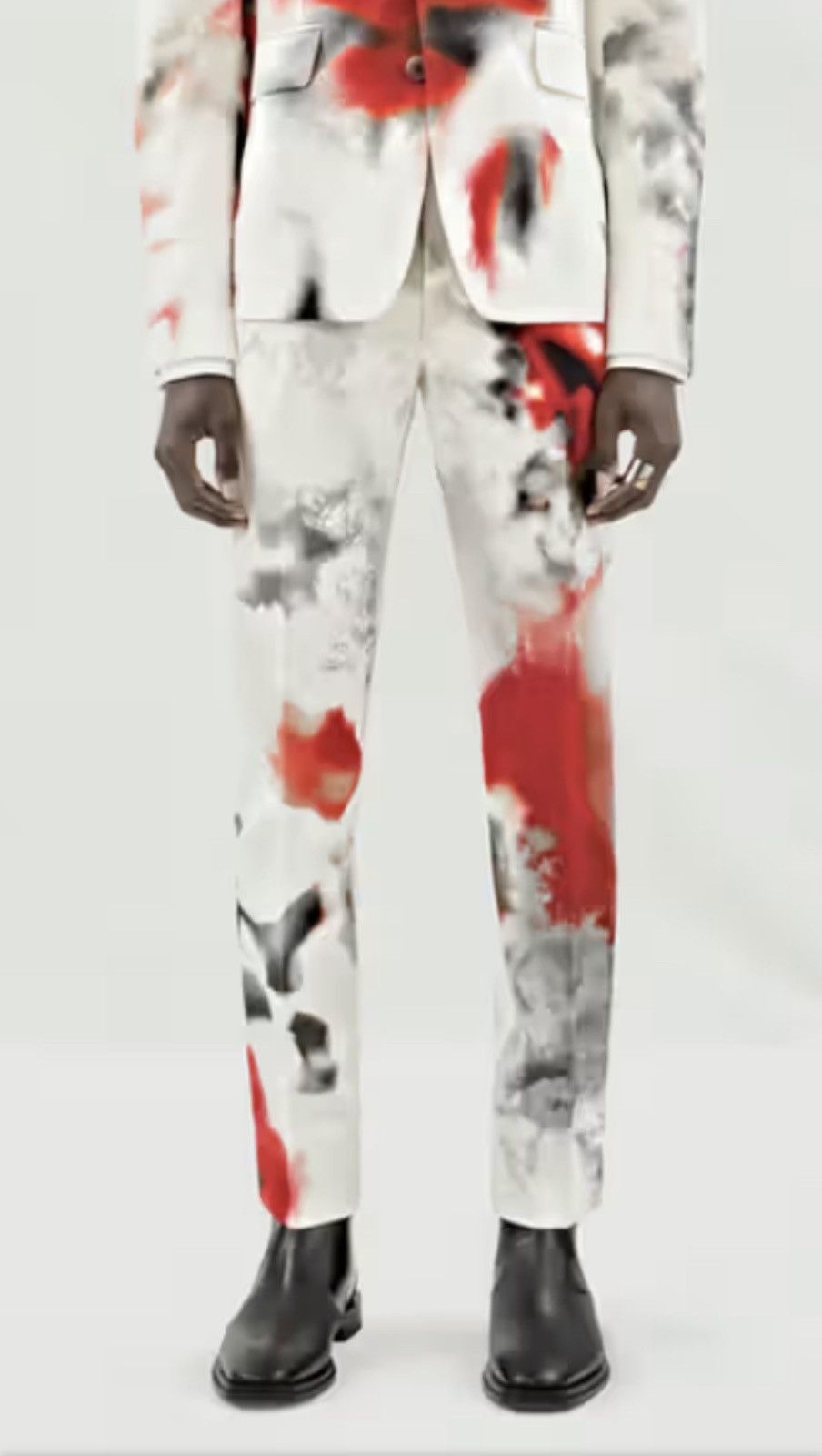 Alexander McQueen obscured flower print pants size48 Size US 31 - 1 Thumbnail