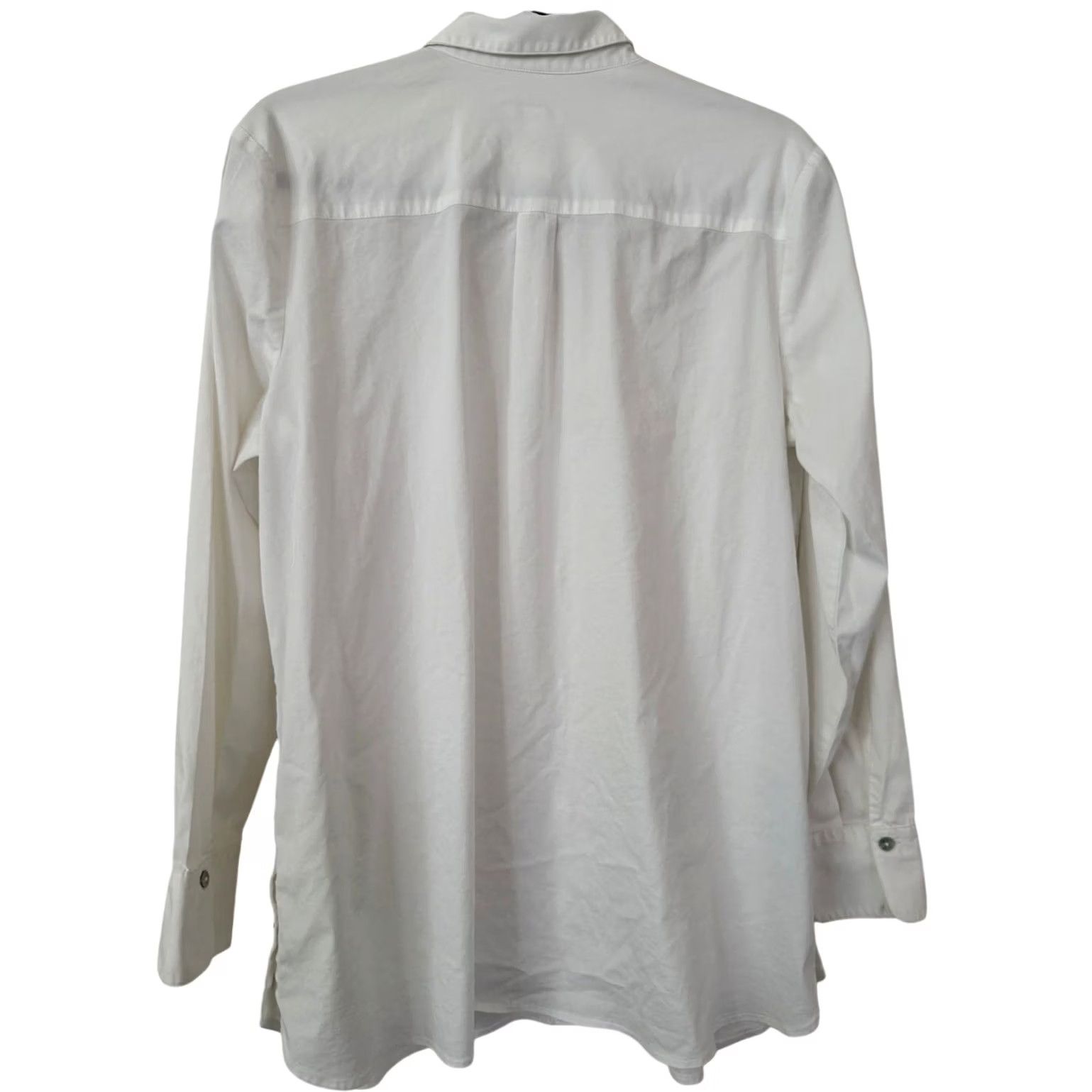J. Jill J. Jill White Shirt Button-Up Medium Classic Office Preppy Minimal Collection Women Regular Size M Size M / US 6-8 / IT 42-44 - 2 Thumbnail