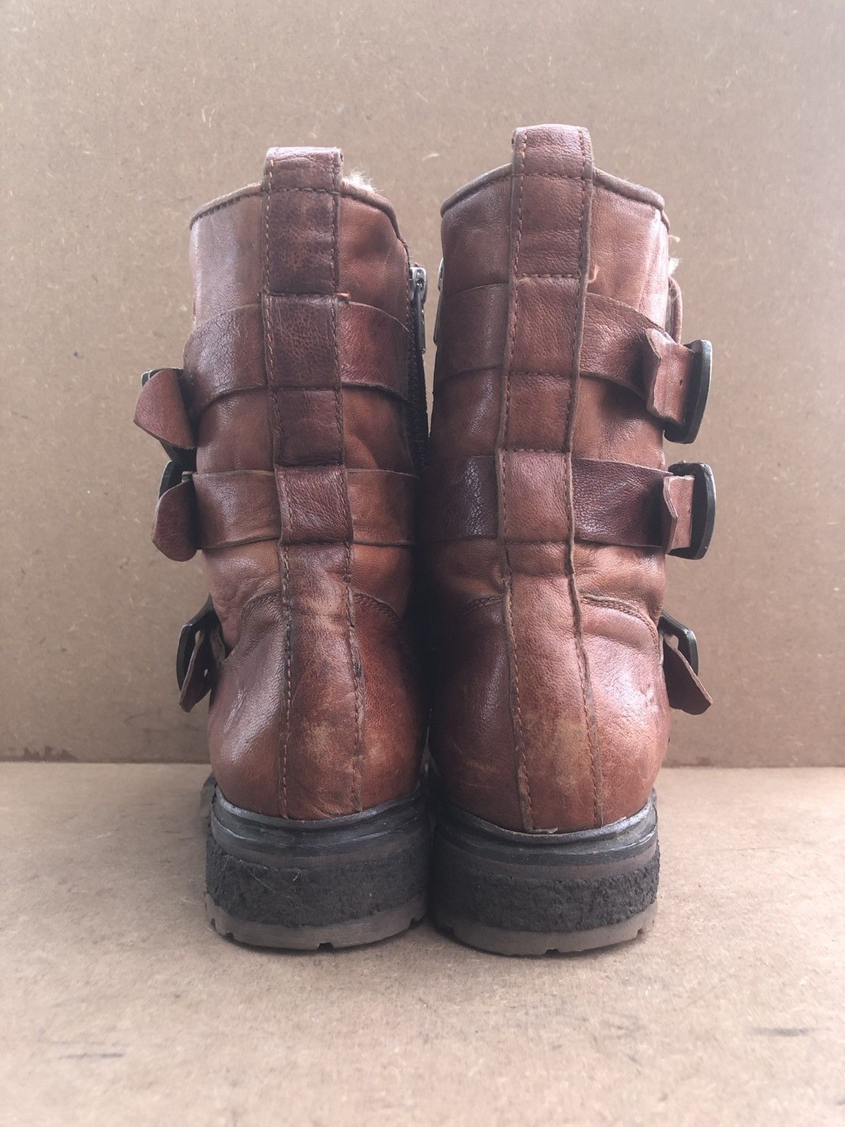 Frye Frye Brown Leather Winter Boots Size 7.5 B Size US 7.5 / IT 37.5 - 9 Thumbnail