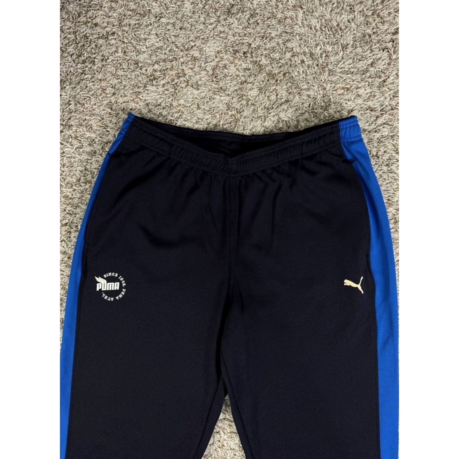 Puma VINTAGE PUMA Track Pants Men 2XL Black Side Stripe Running Jogging Athletic Trousers Size US 39 - 3 Thumbnail
