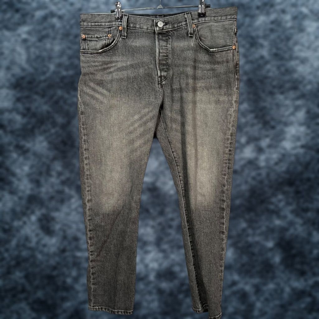 Levi's Levis 501 Levi's Jeans Denim Cotton Blend Grey Straight Fit 33x30 Regular Mens Waist 34 Inseam 30 Classic 5-Pocket Stretch Vintage: No Size US 33 - 1 Thumbnail