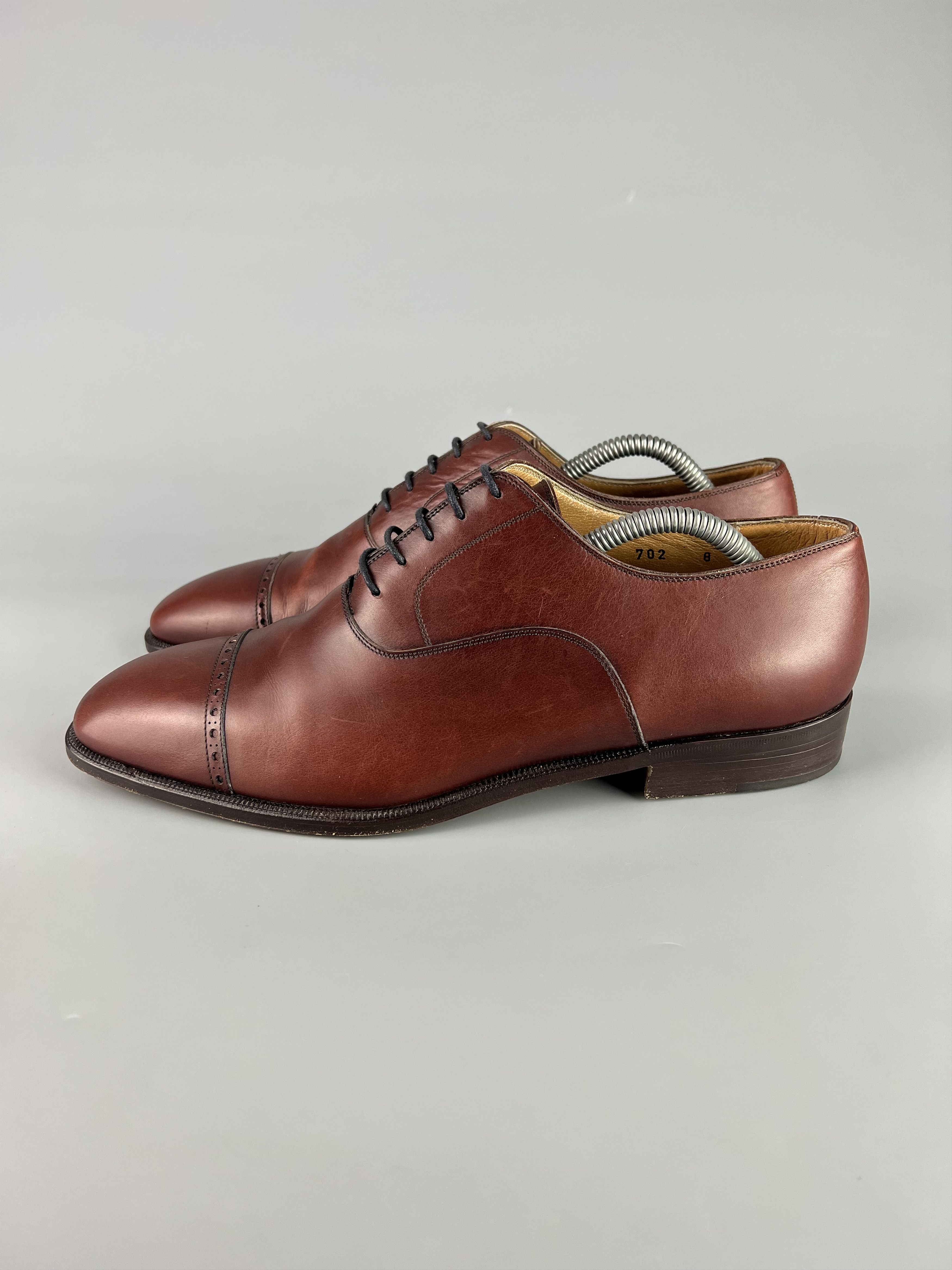 Ermenegildo Zegna Ermenegildo Zegna Brown Oxford Shoes Size US 9 / EU 42 - 3 Thumbnail